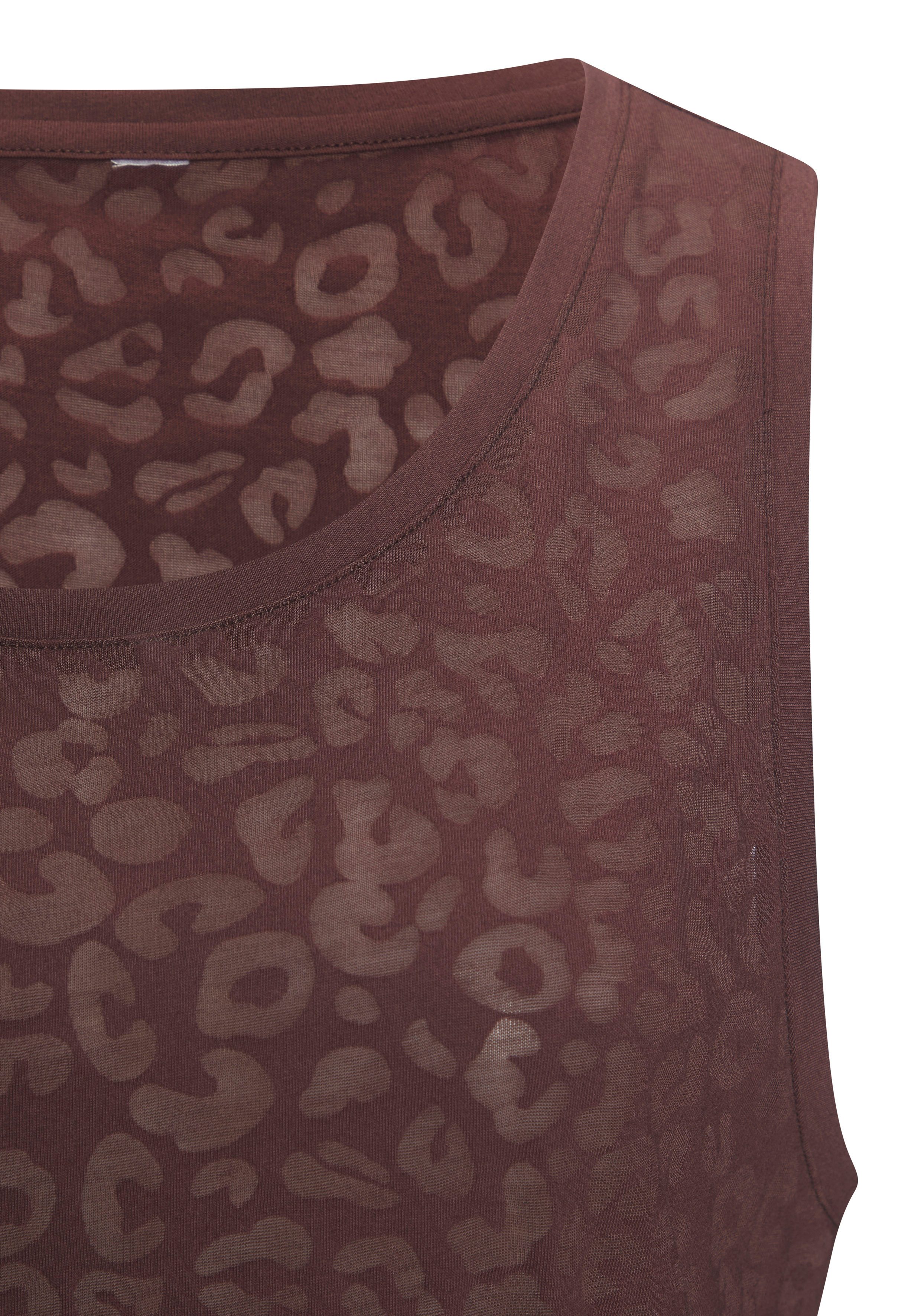 active by Lascana Functionele top in burnout-look, leo-look