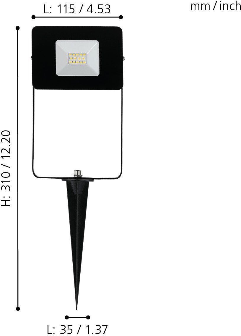 EGLO Ledtuinspot FAEDO 4 (1 stuk)
