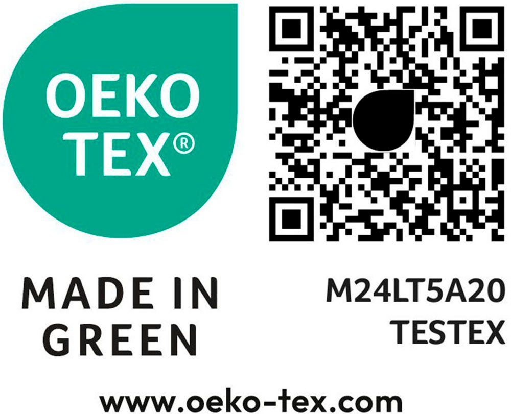 andas Kussenovertrek Greta Kussenovertrek met reversible-look, Öko-TEX® en Made in Green gecertificeerd (2 stuks)