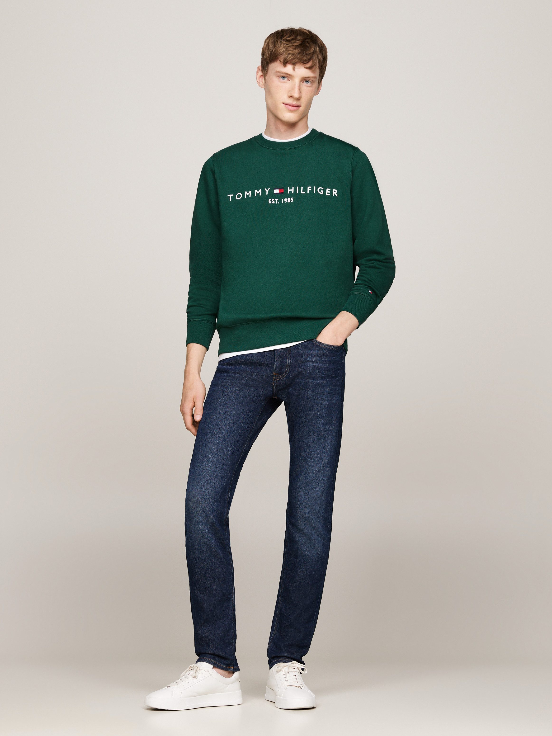 Tommy Hilfiger Sweatshirt met klassieke ronde hals