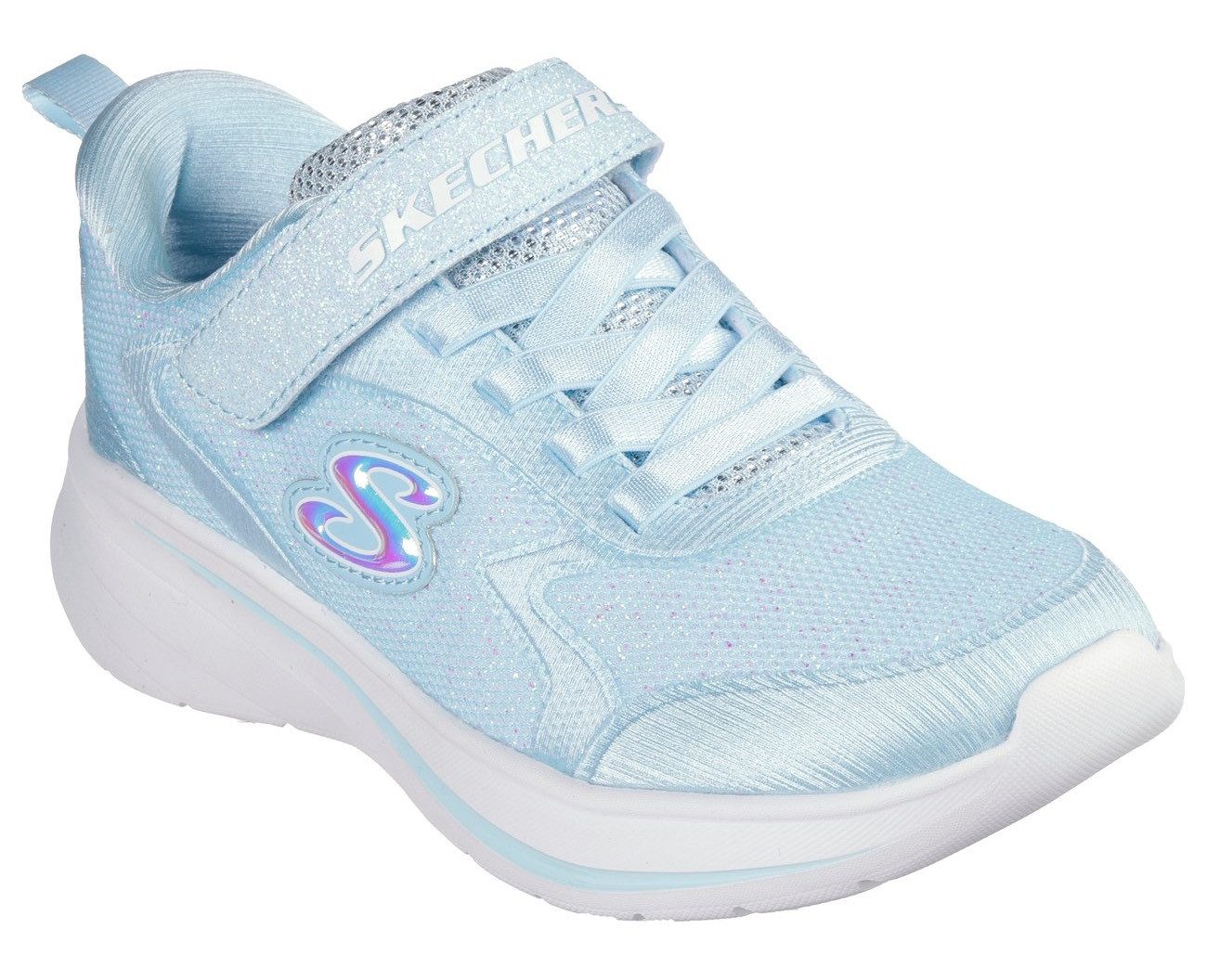 Skechers Sneakers WAVE 92 , instapschoen met glitter voor meisjes, maat sjabloon om te downloaden