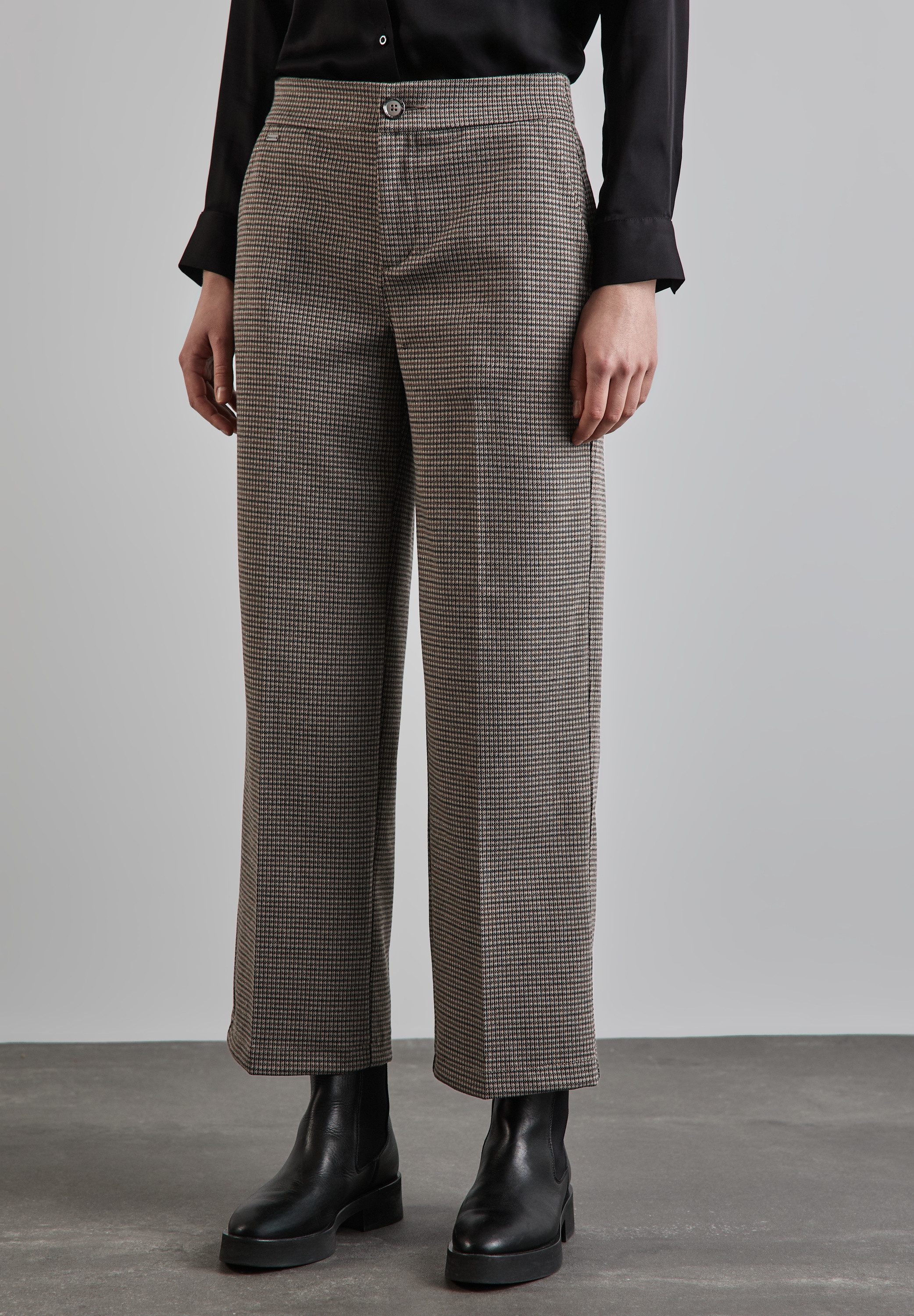STREET ONE Stoffen broek dames harembroeken maat 44 beige