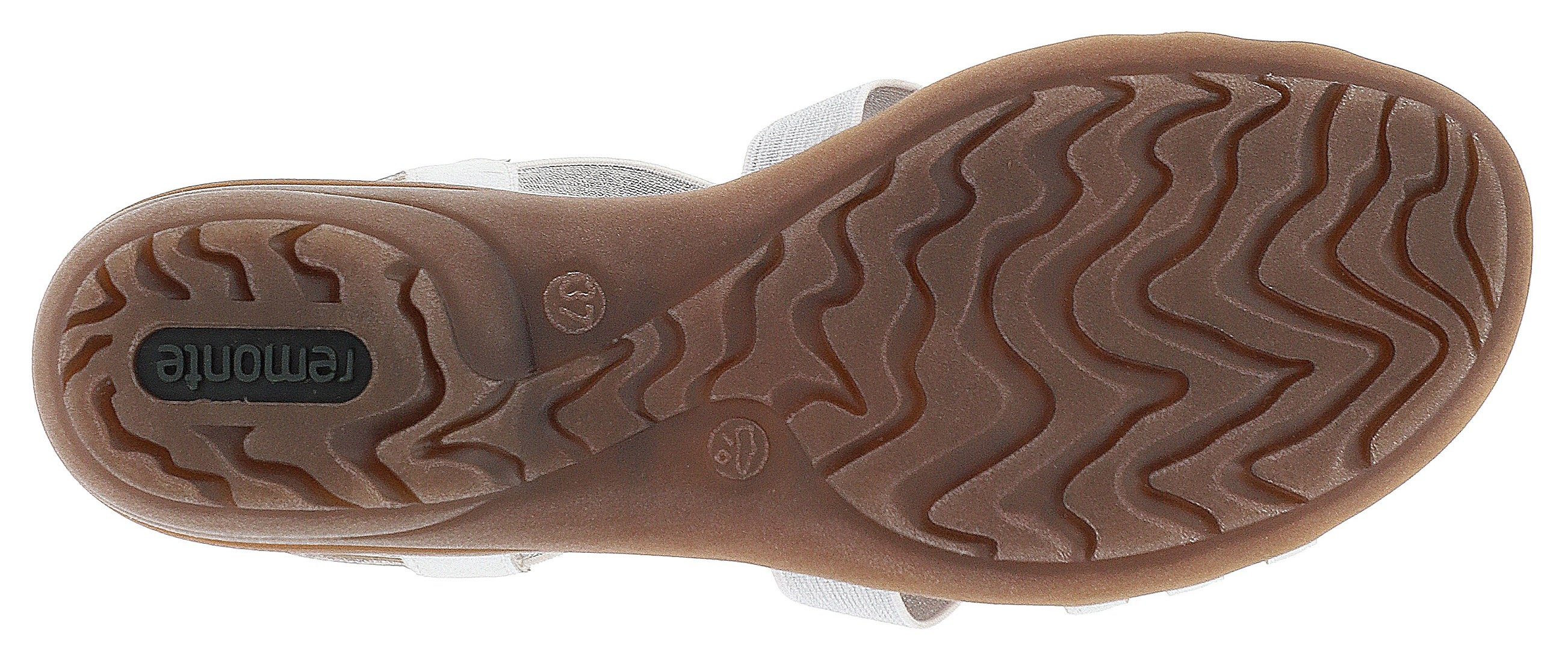 Remonte Sandalen , sleehak, zomerschoen, sandaal met elastische banden