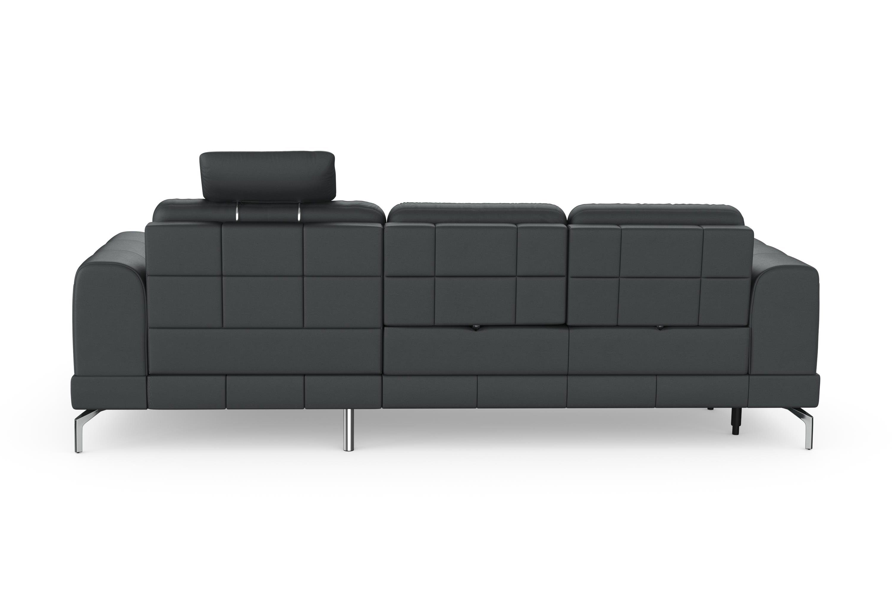 sit&more Hoekbank Bendigo L-vorm inclusief zitdiepteverstelling, bodemvrijheid 15 cm, 2 pootkleuren