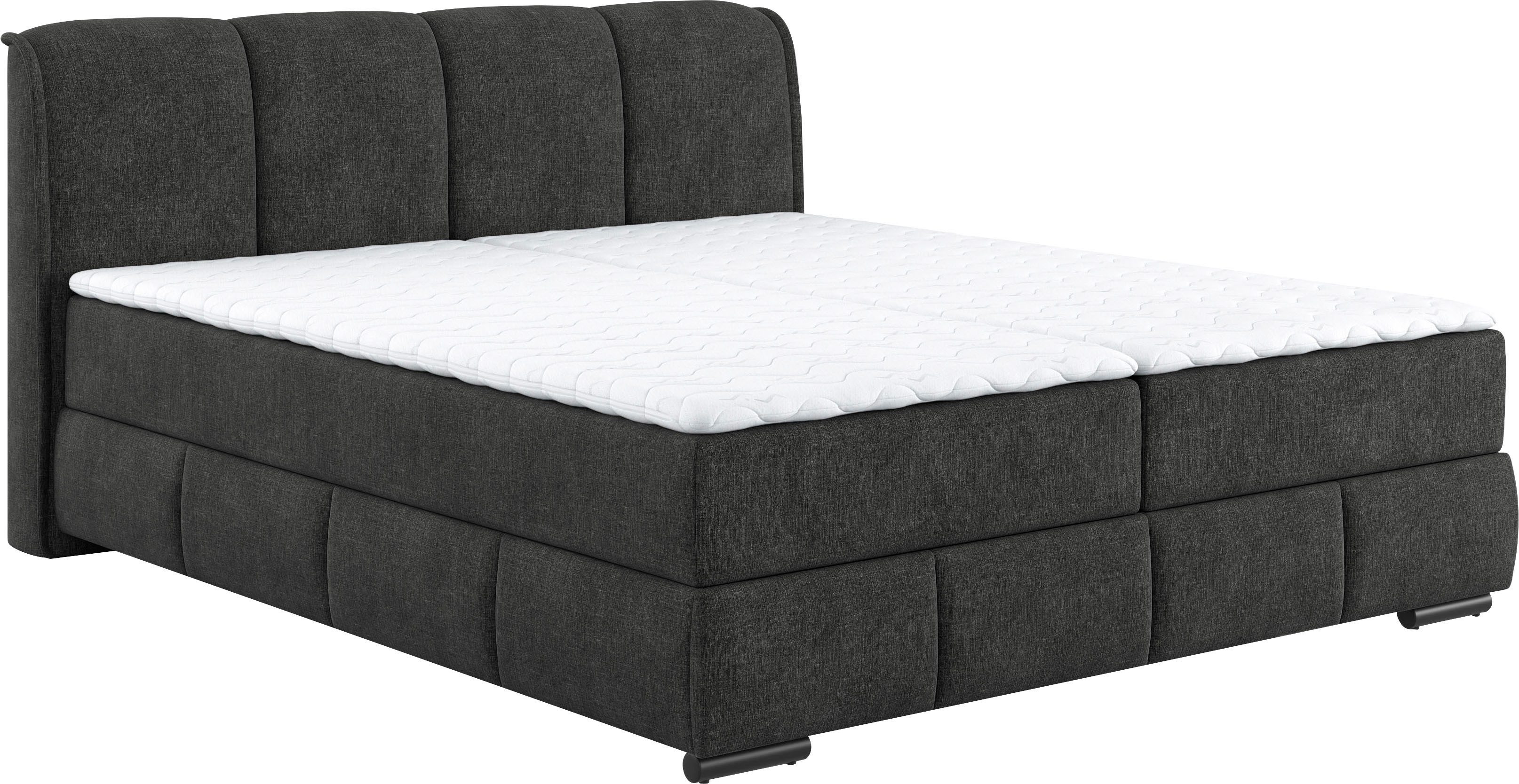 Mr. Couch Boxspring Bethany met bedkist, incl. matras Topmatras en sierkussen, in verschillende hardheden beschikbaar
