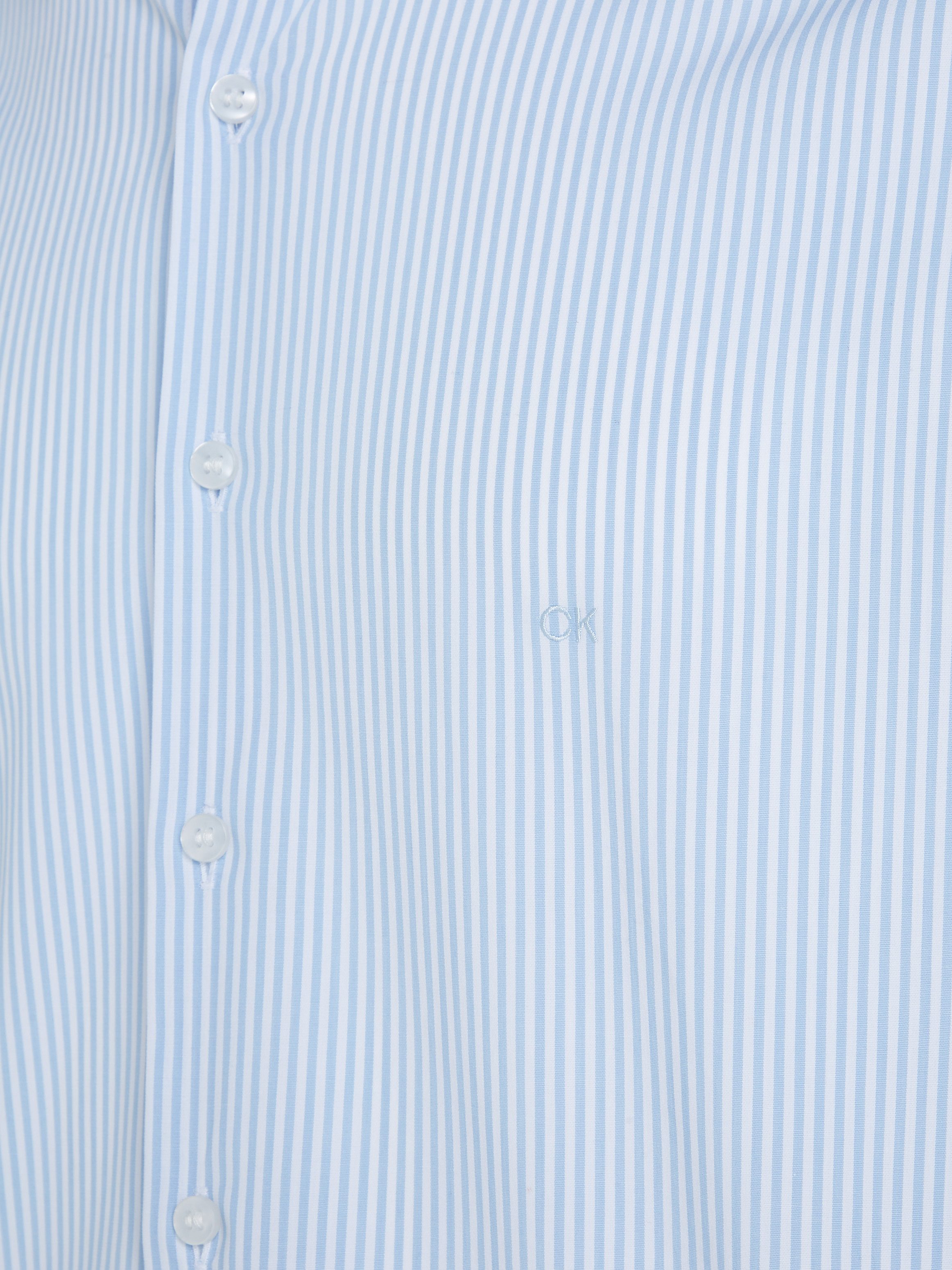 Calvin Klein Overhemd met lange mouwen POPLIN STRIPE SLIM SHIRT