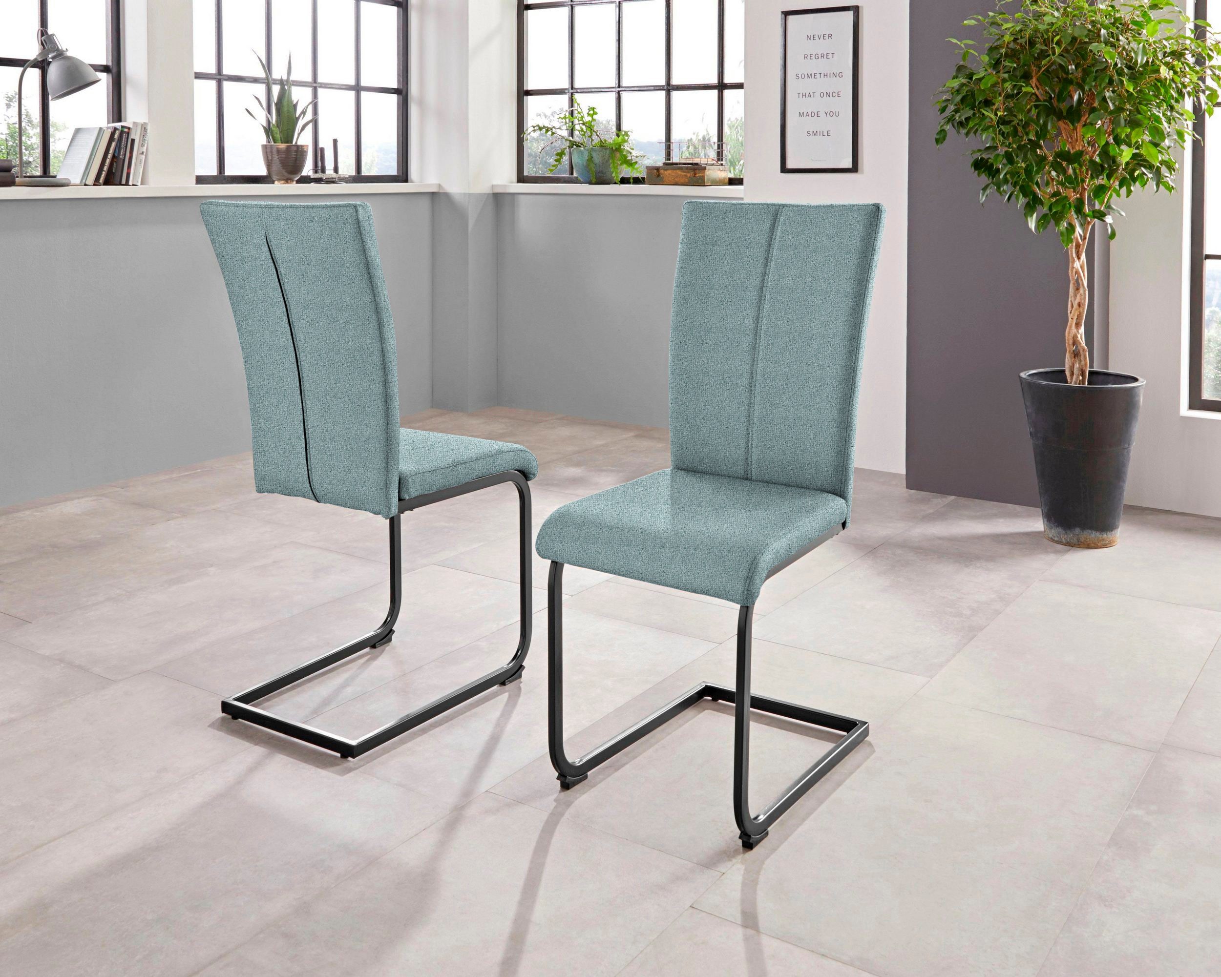Home affaire Vrijdragende stoel Oliver Stoel belastbaar tot 120 kg (set, 2 stuks)