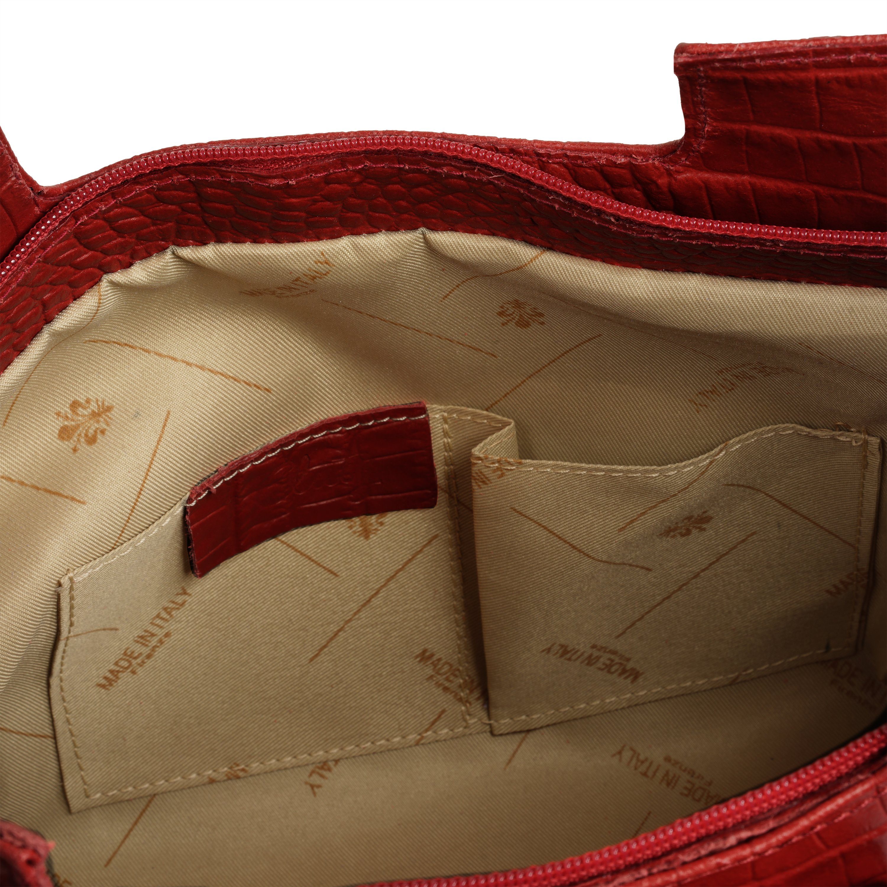 Cluty Tas echt leer, made in italy