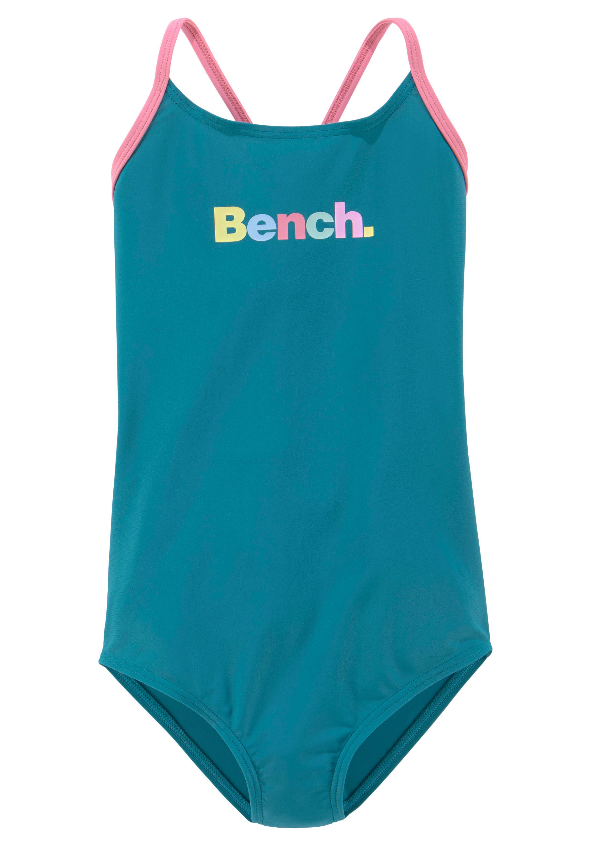 Bench. Badpak met kleurrijke details meisjes badpakken maat 170/176 blauw