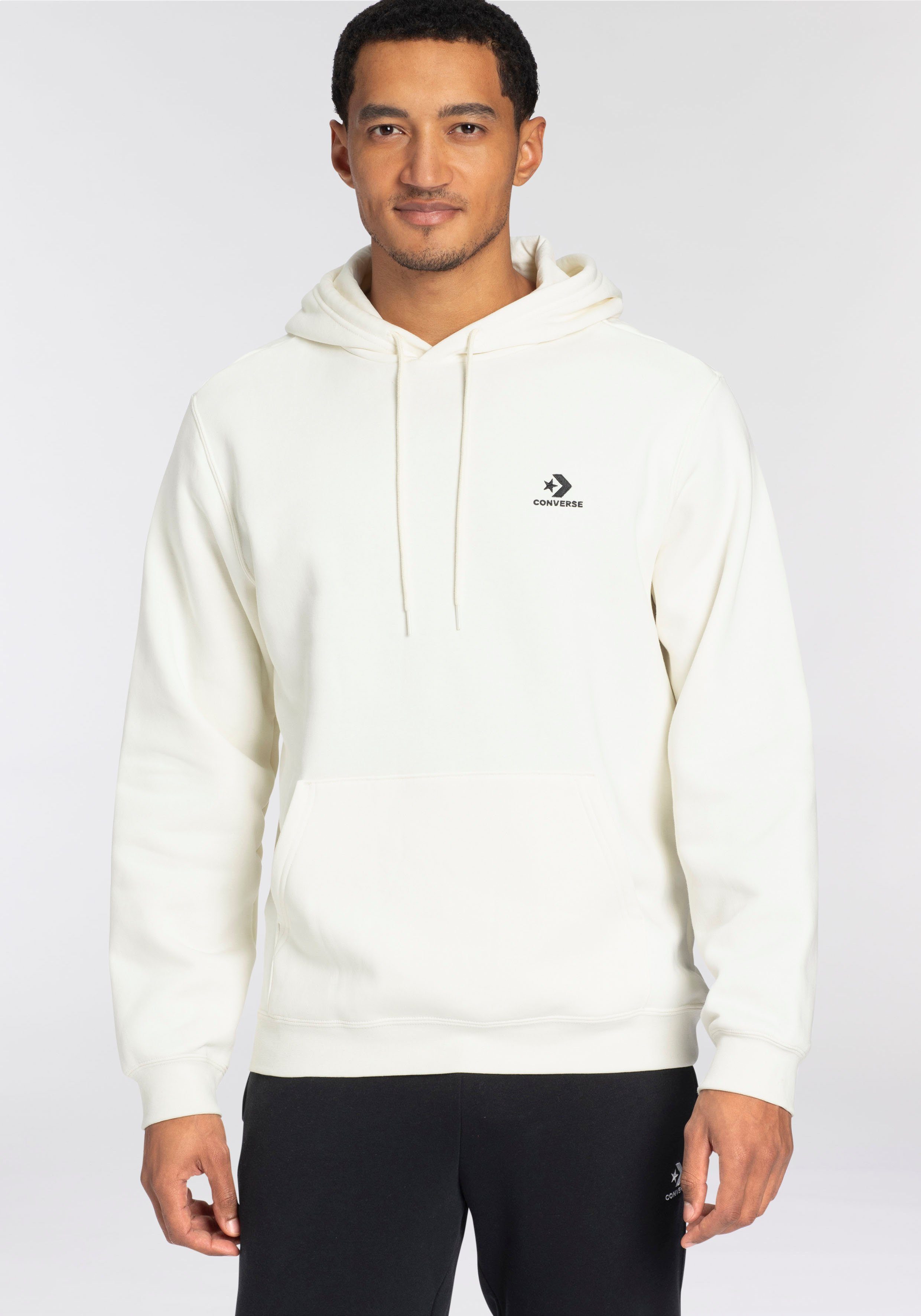 Converse Hoodie EMBROIDERED STAR CHEVRON BRUSHED BACK FLEECE HOODIE (1-delig)