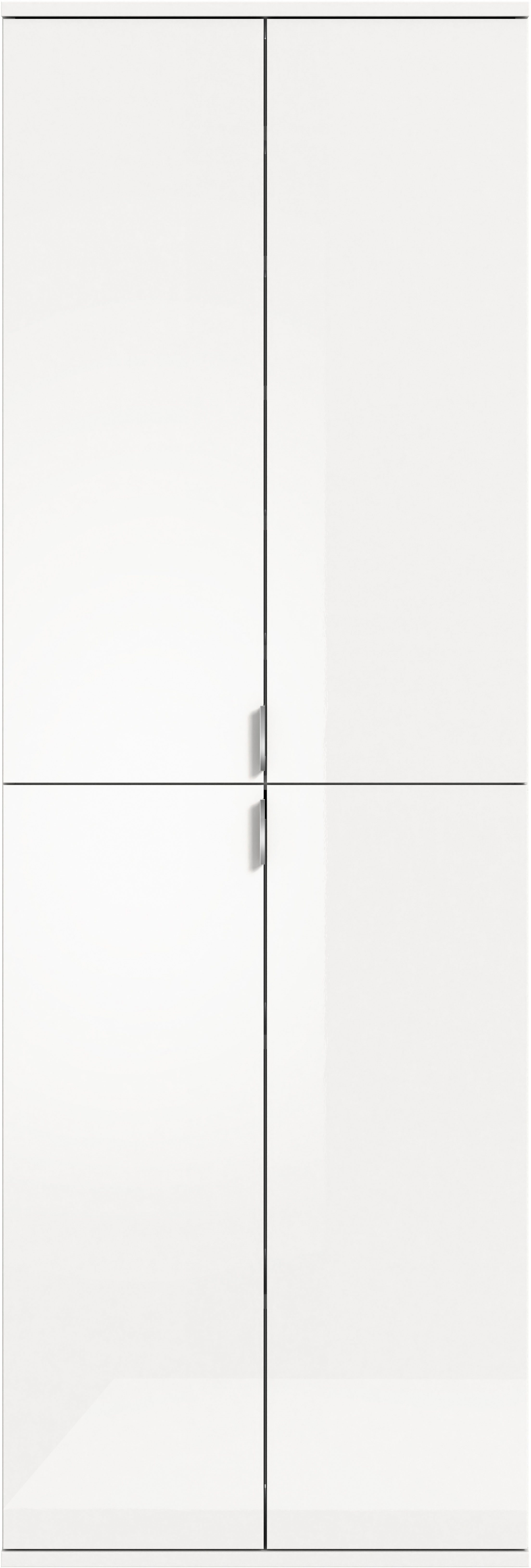 INOSIGN Multifunctionele kast Trondheim, Hoogte 193 cm, 4 Deuren, 9 Vakken, 7 Planken incl. uitschuifbare kledingstang, garderobekast, kledingkast