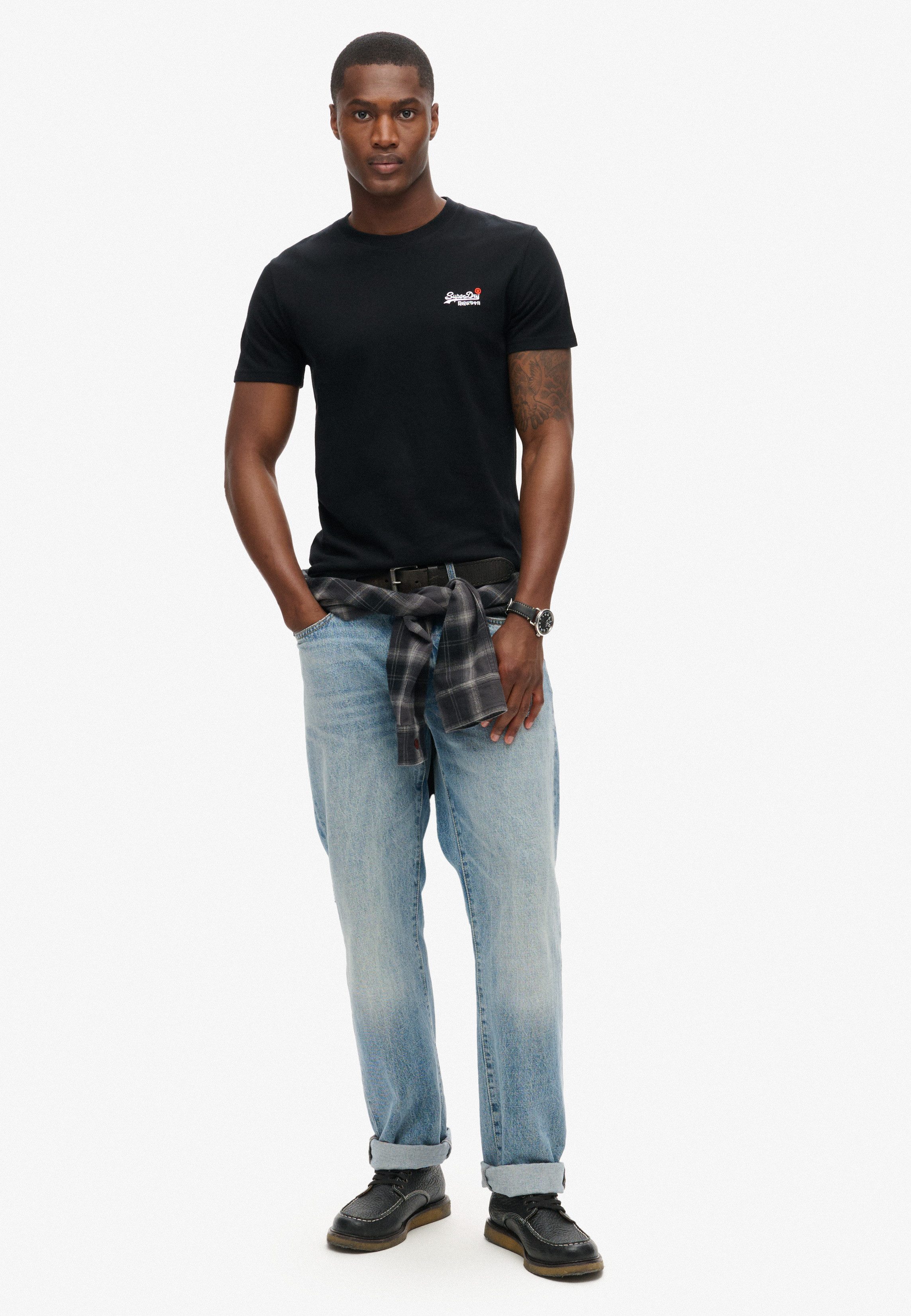 Superdry Shirt met ronde hals ESSENTIAL CONTRAST EMB TEE