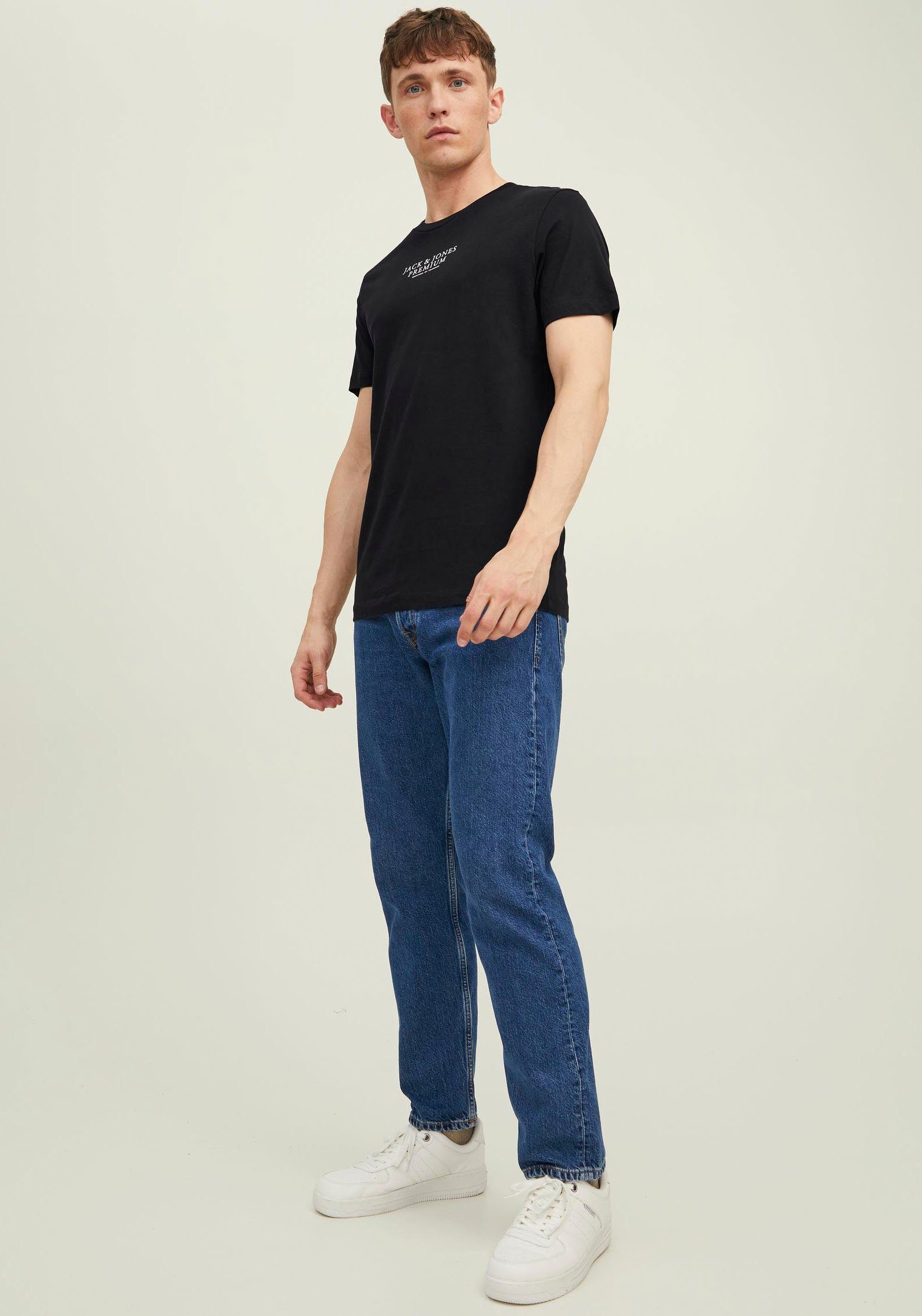Jack & Jones T-shirt BLUARCHIE TEE heren t-shirts maat XS blauw