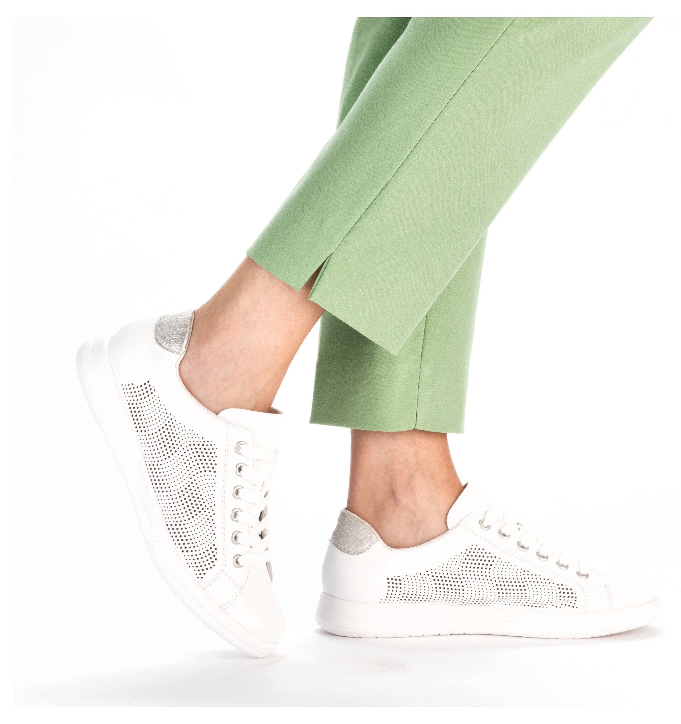 Rieker Sneakers verwijderbare textielinlegzool, vrijetijdsschoen, lage schoen, veterschoen