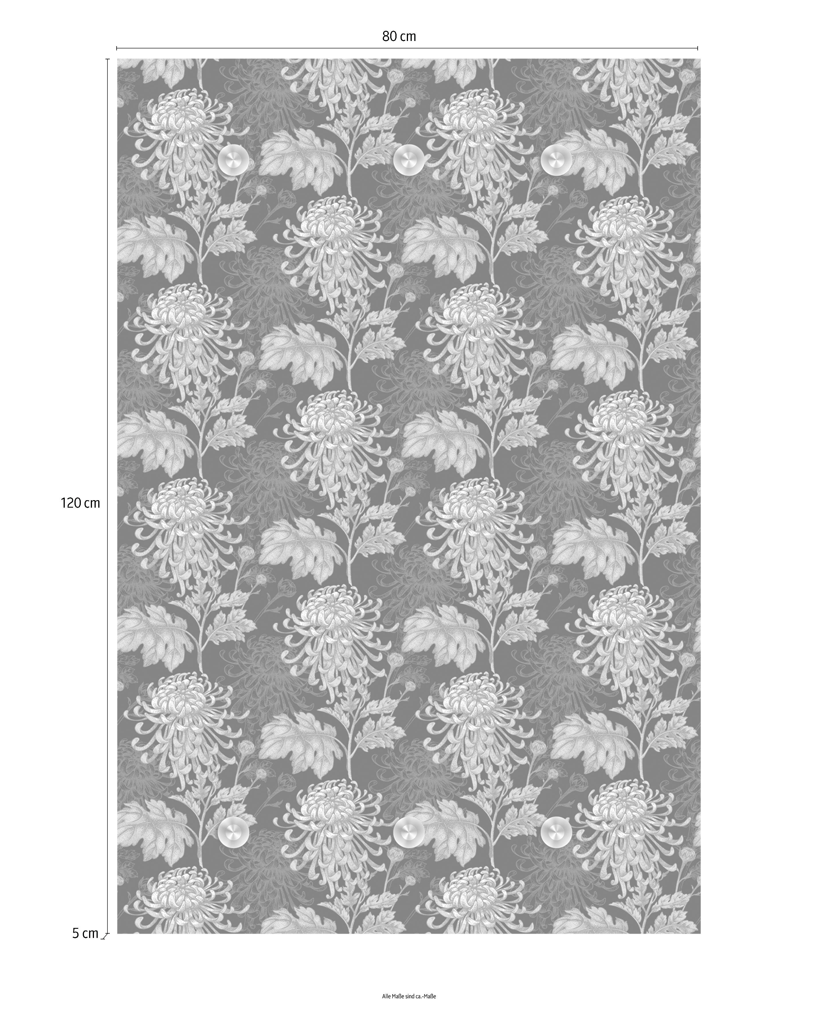queence Kapstok Bloemen met 6 haken, 80 x 120 cm
