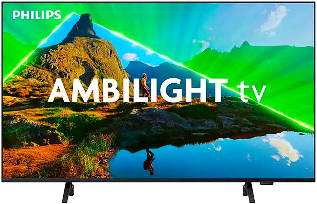 Philips Led-TV, 139 cm / 55", 4K Ultra HD, Smart TV, WLAN, Dolby Atmos-geluid, Ambilight...