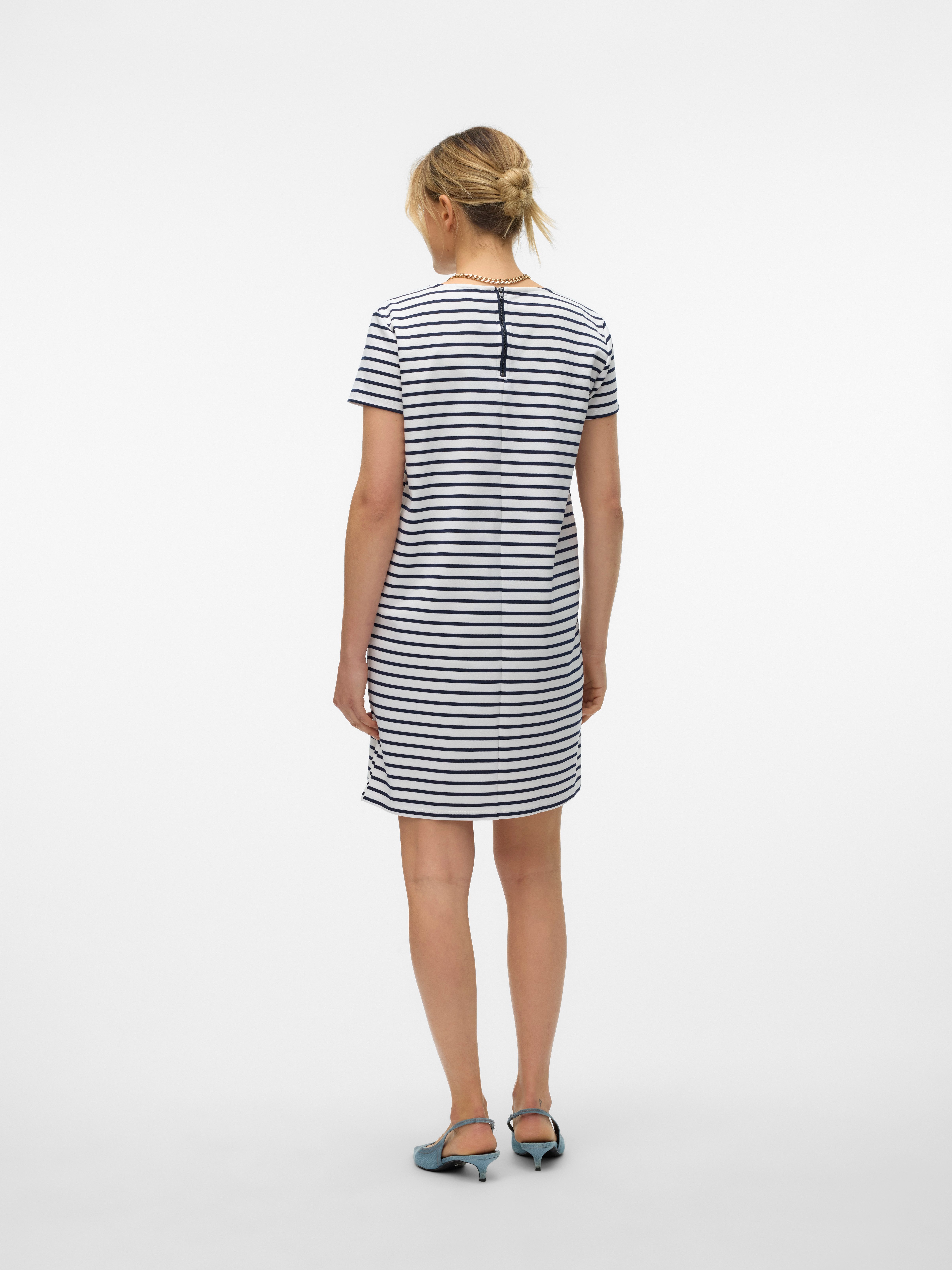 Vero Moda Mini-jurk VMABBY SS SHORT ZIP DRESS JRS NOOS