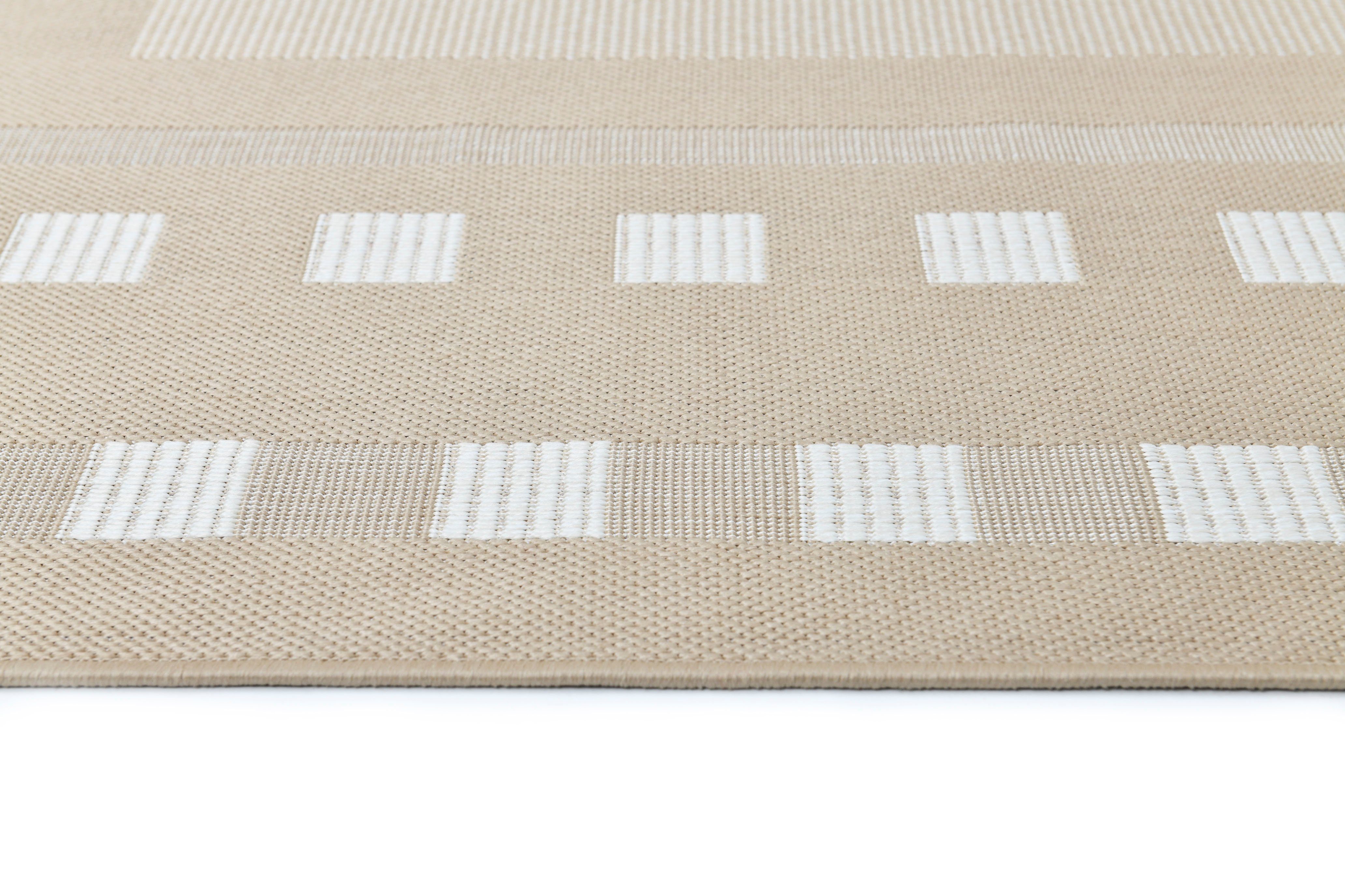 andas Vloerkleed Dalija Geschikt voor buiten, sisal-look, weerbestendig & uv-bestendig, platweefsel