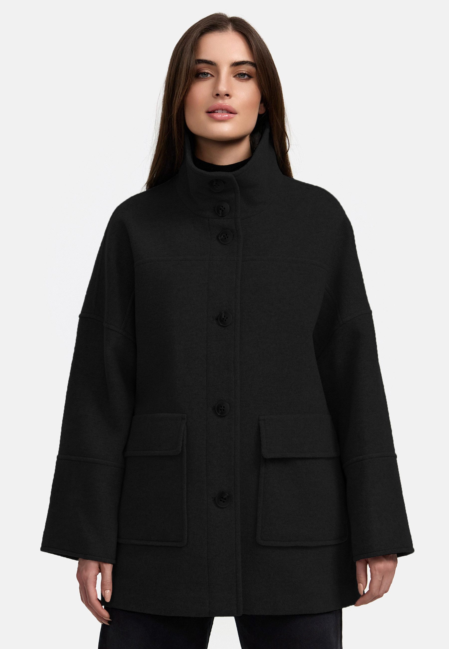 OTTO MANISA Winterjack met zakken dames winterjassen maat 46 zwart