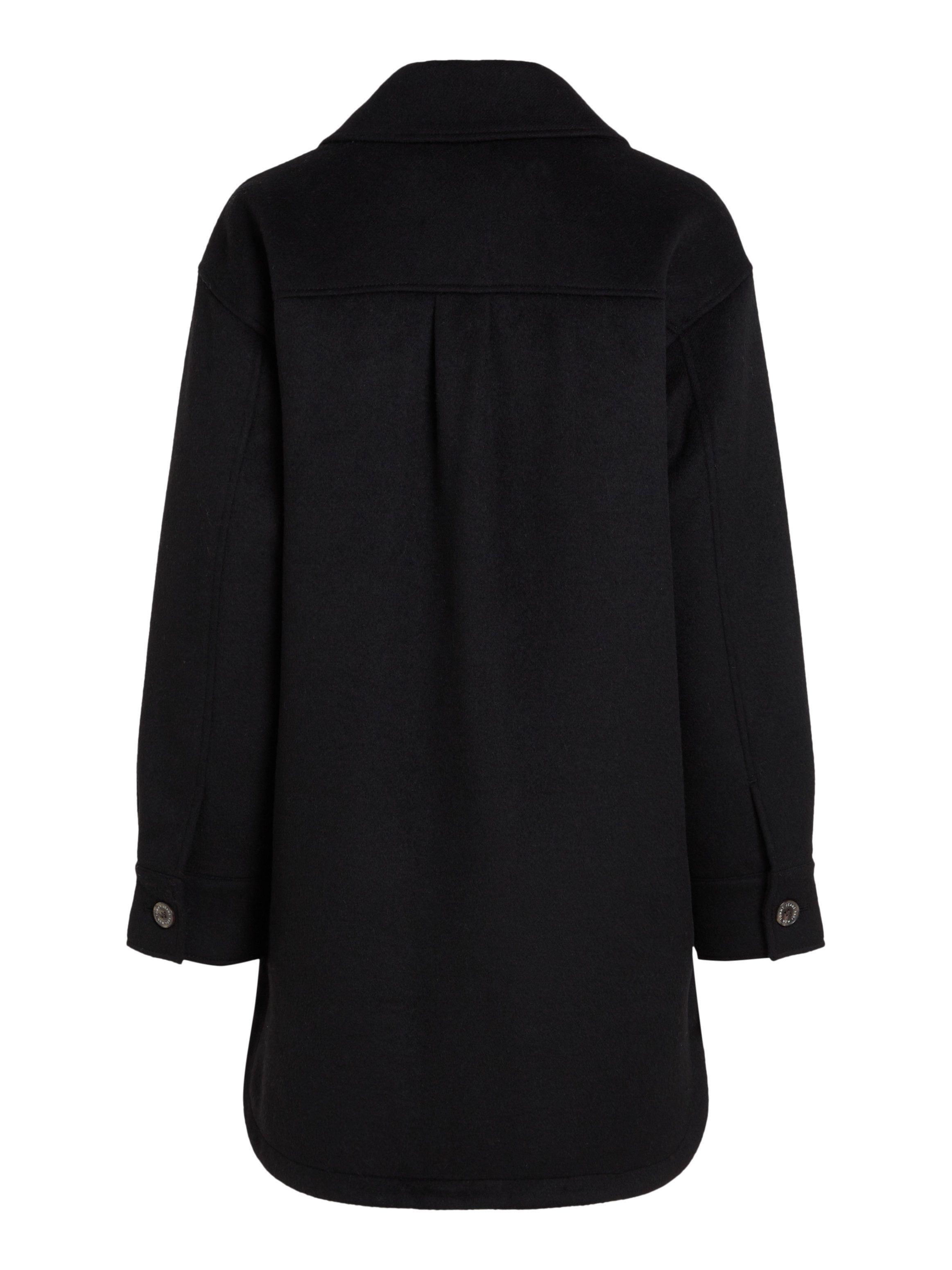 TOMMY JEANS Korte jas TJW WOOL COAT EXT met geborduurd logo