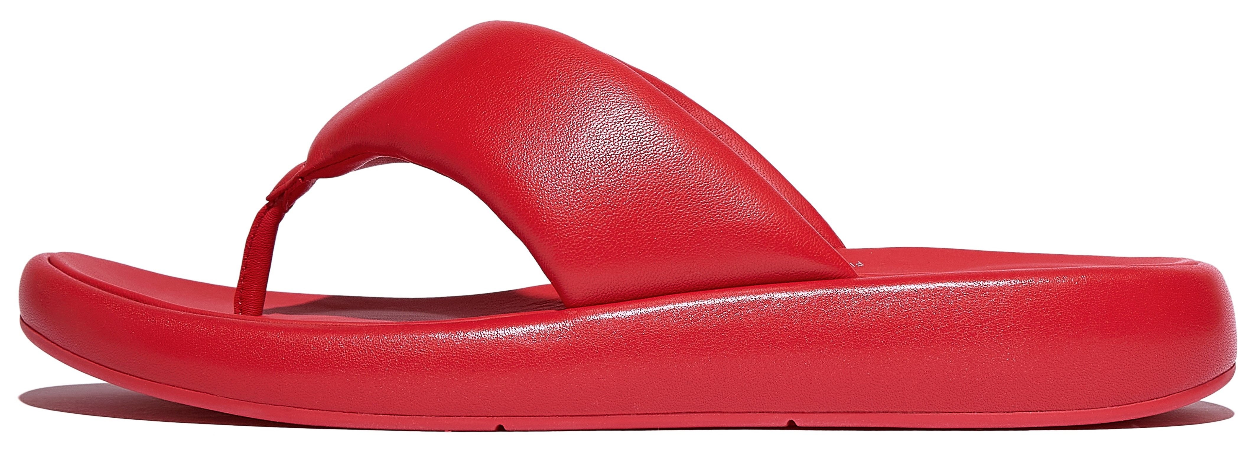 Fitflop Teenslippers IQUSHION D-LUXE , flats, slides, sandaal met zachte teenband dames teenslippers maat 36 rood