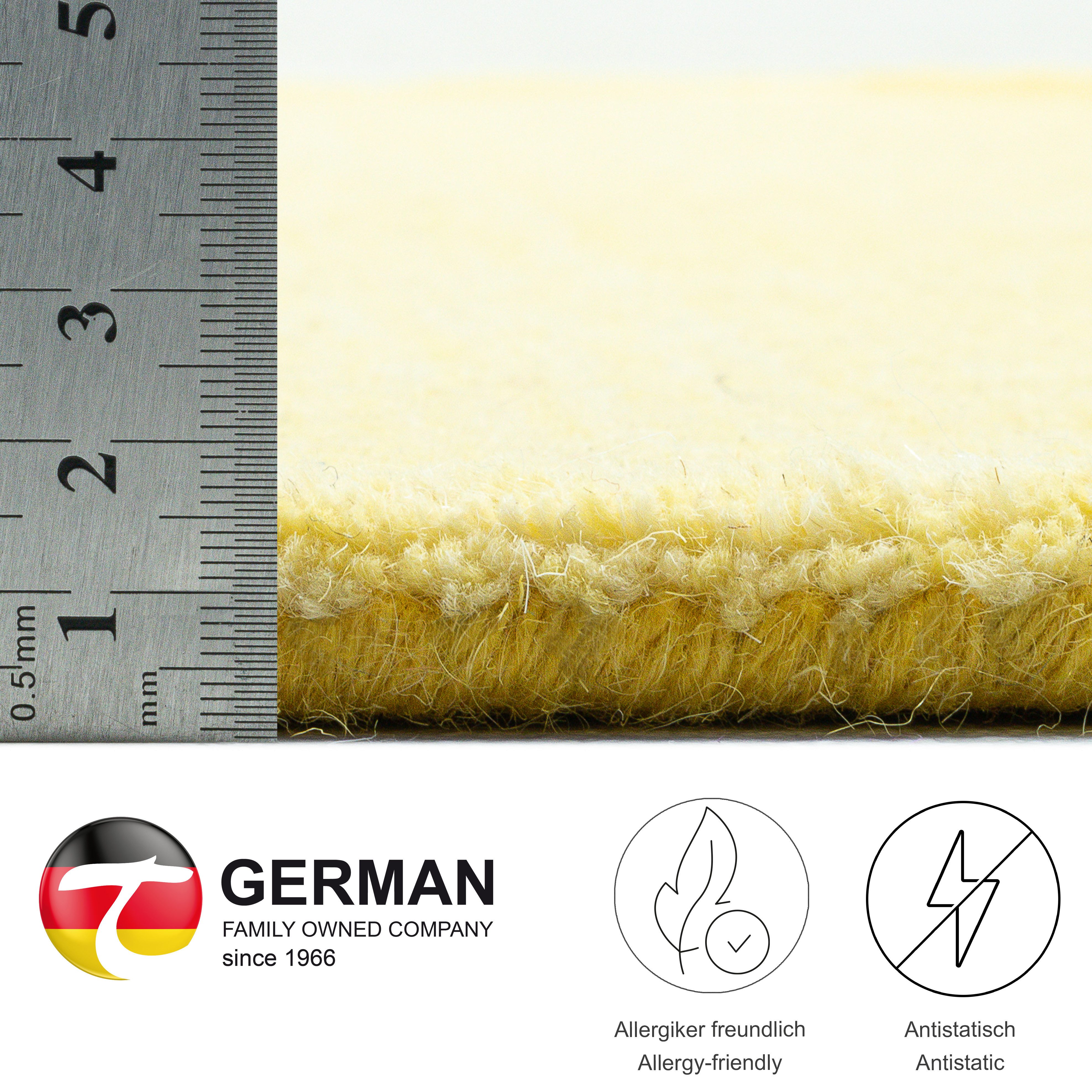 THEKO Wollen kleed Wool Comfort Handgeweven vloerkleed, zuivere wol, met de hand geweven, briljante kleuren, Scandinavisch