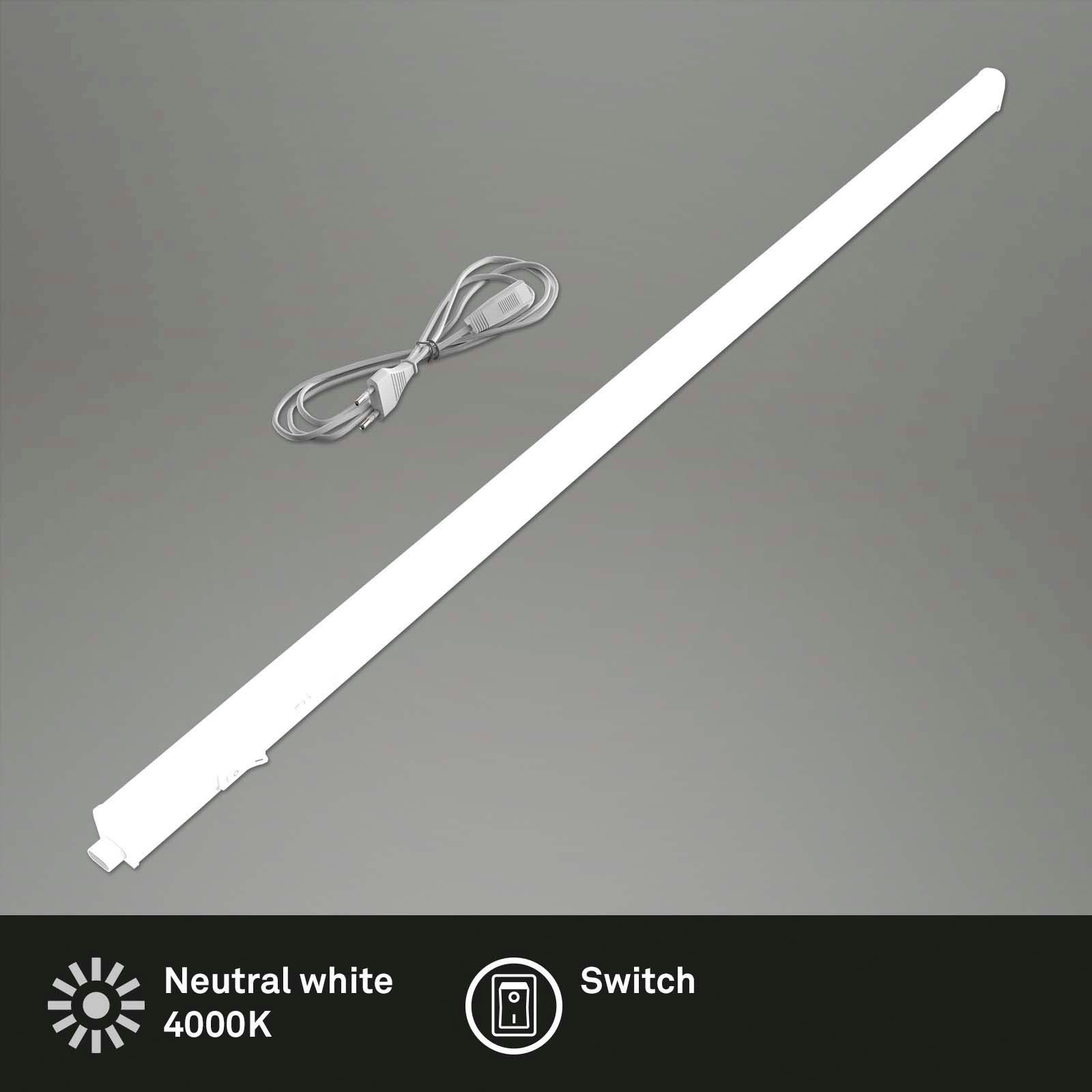 Briloner Leuchten Led-onderbouwverlichting 2379106 TOOK LED lichtbalk, 87,3x2,2x3 cm, wit, 10W, keuken, kast, keukenlamp