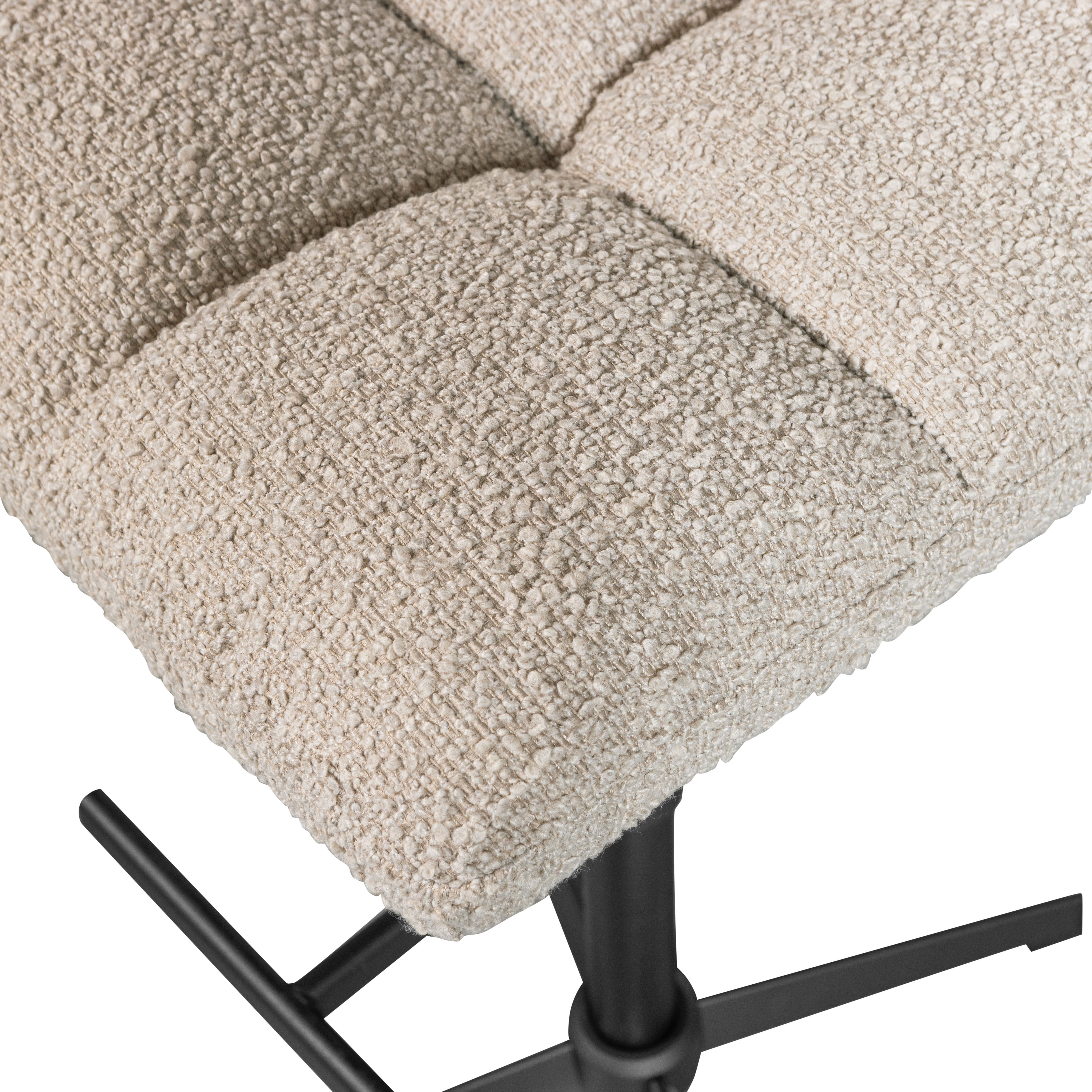 WOOOD Barkruk Vinny draaibaar, in hoogte verstelbaar, breedte 44 cm (set, 2 stuks)