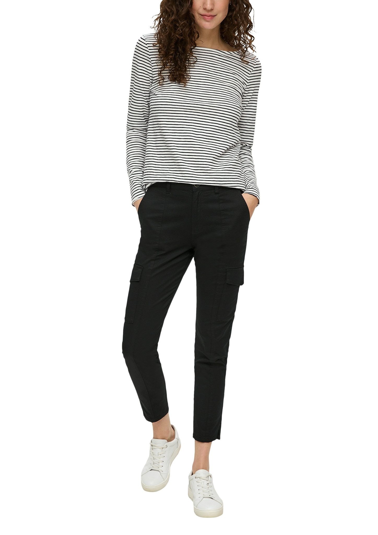 s.Oliver Shirt met lange mouwen met boothals