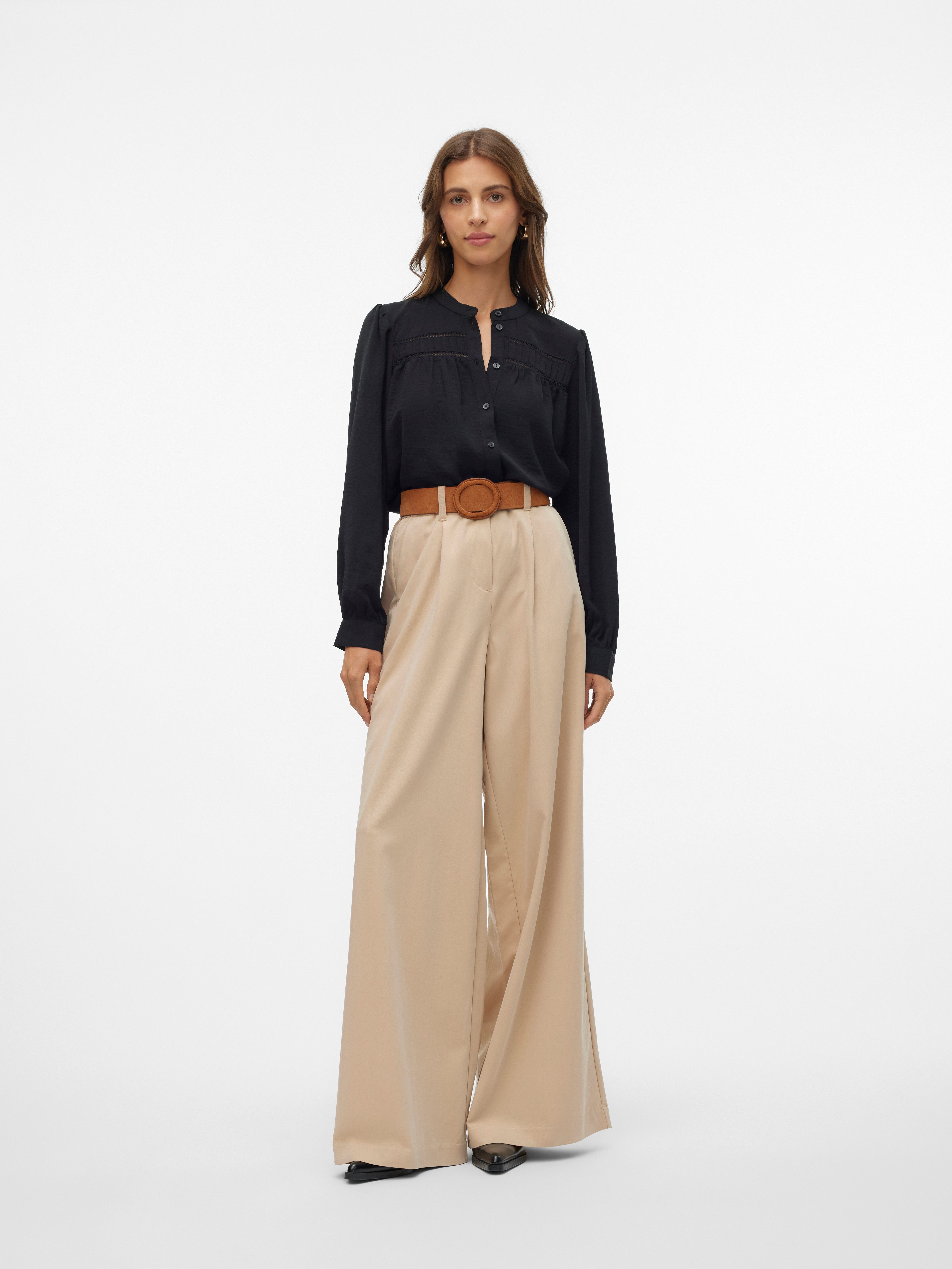 Vero Moda Blouse met lange mouwen VMEMMA LS LACE SHIRT WVN GA NOOS