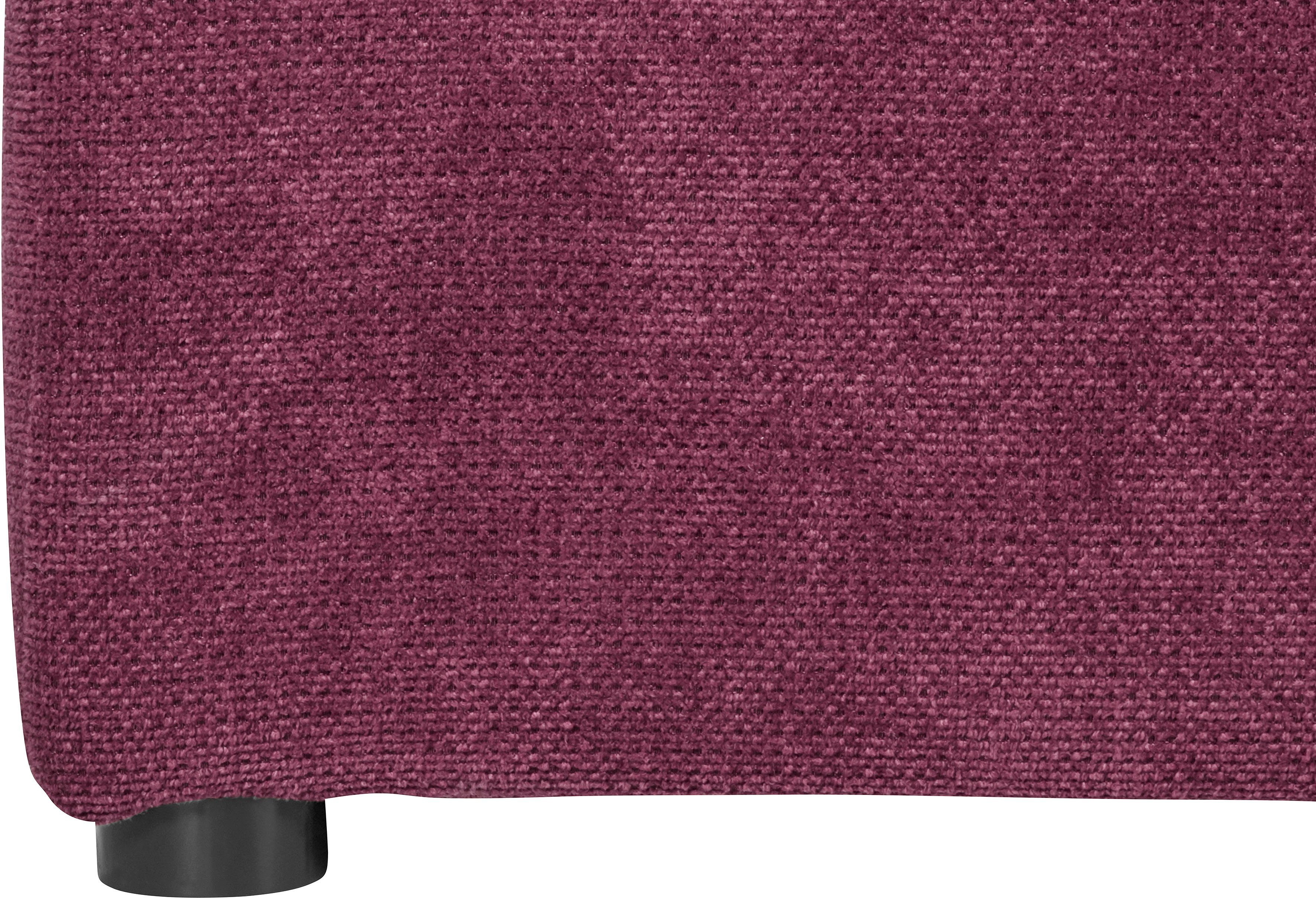 DOMO collection Hoekbank Topper L-vorm met ottomane, naar keuze met slaapfunctie