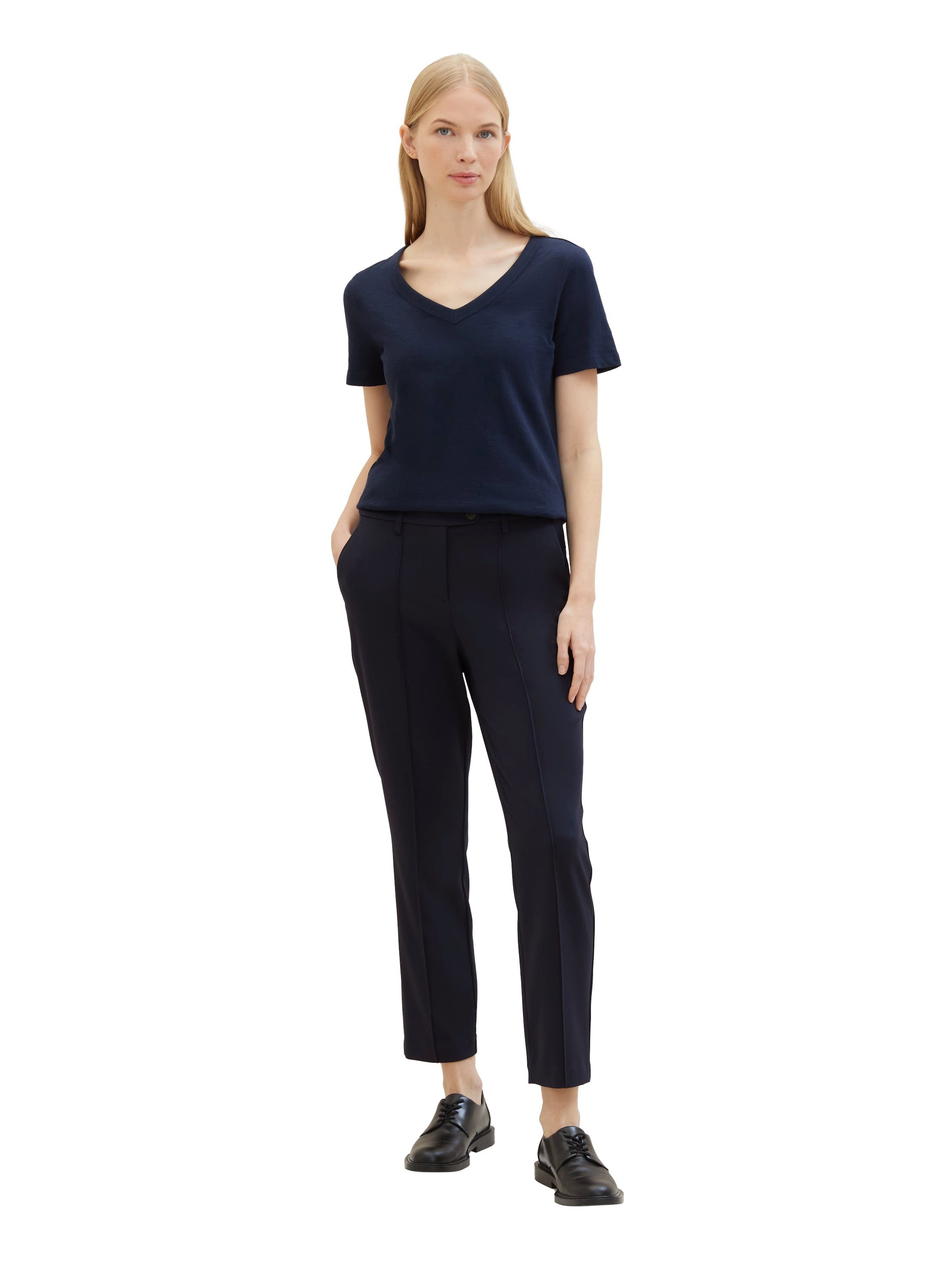 Tom Tailor Stoffen broek Mia met decoratieve naden