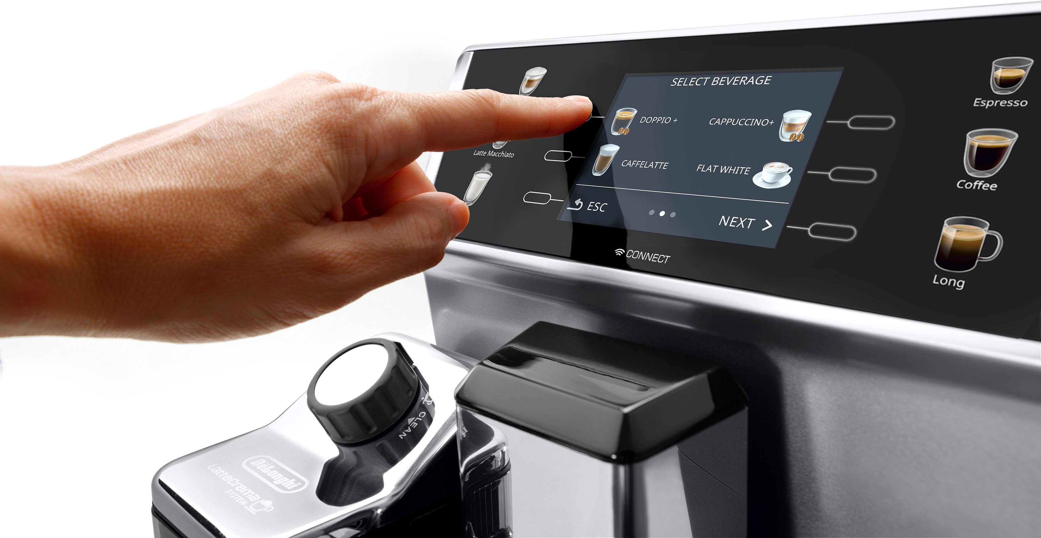 De'Longhi Volautomatisch koffiezetapparaat PrimaDonna Class ECAM550.85.MS - 15 Rezepte, perfekter Milchschaum