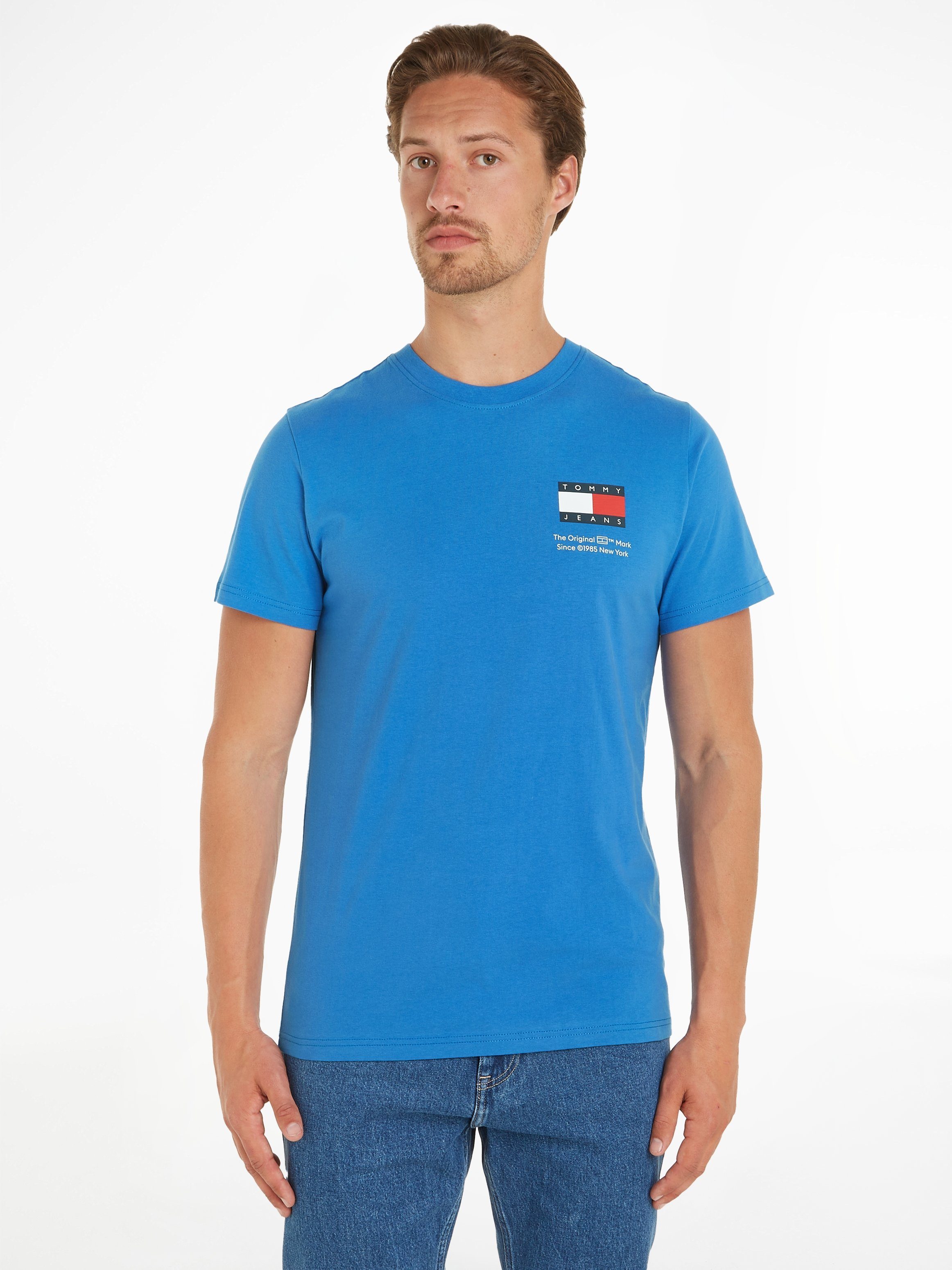 TOMMY JEANS T-shirt TJM SLIM ESSENTIAL FLAG TEE EXT