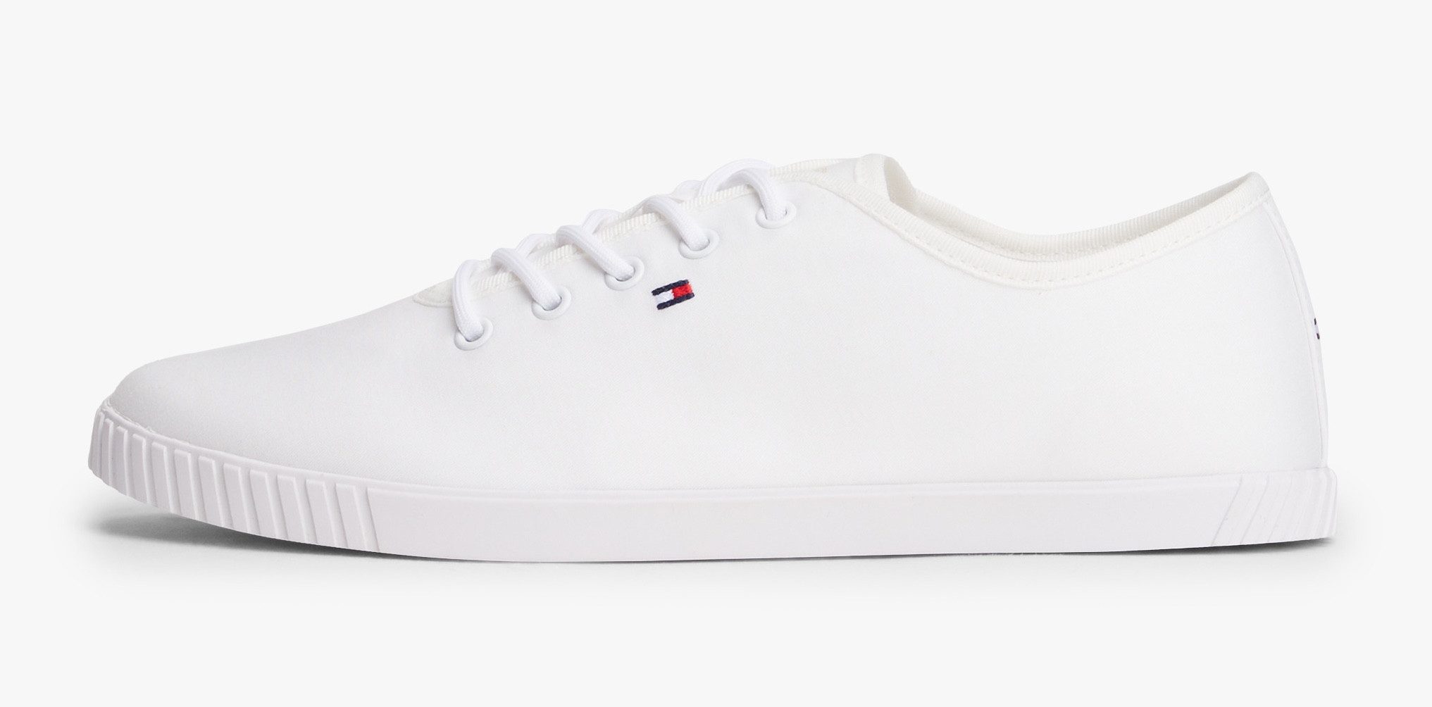 Tommy Hilfiger Sneakers CANVAS LACE UP SNEAKER , vrijetijdsschoen, lage schoen, veterschoen met geborduurde logovlag