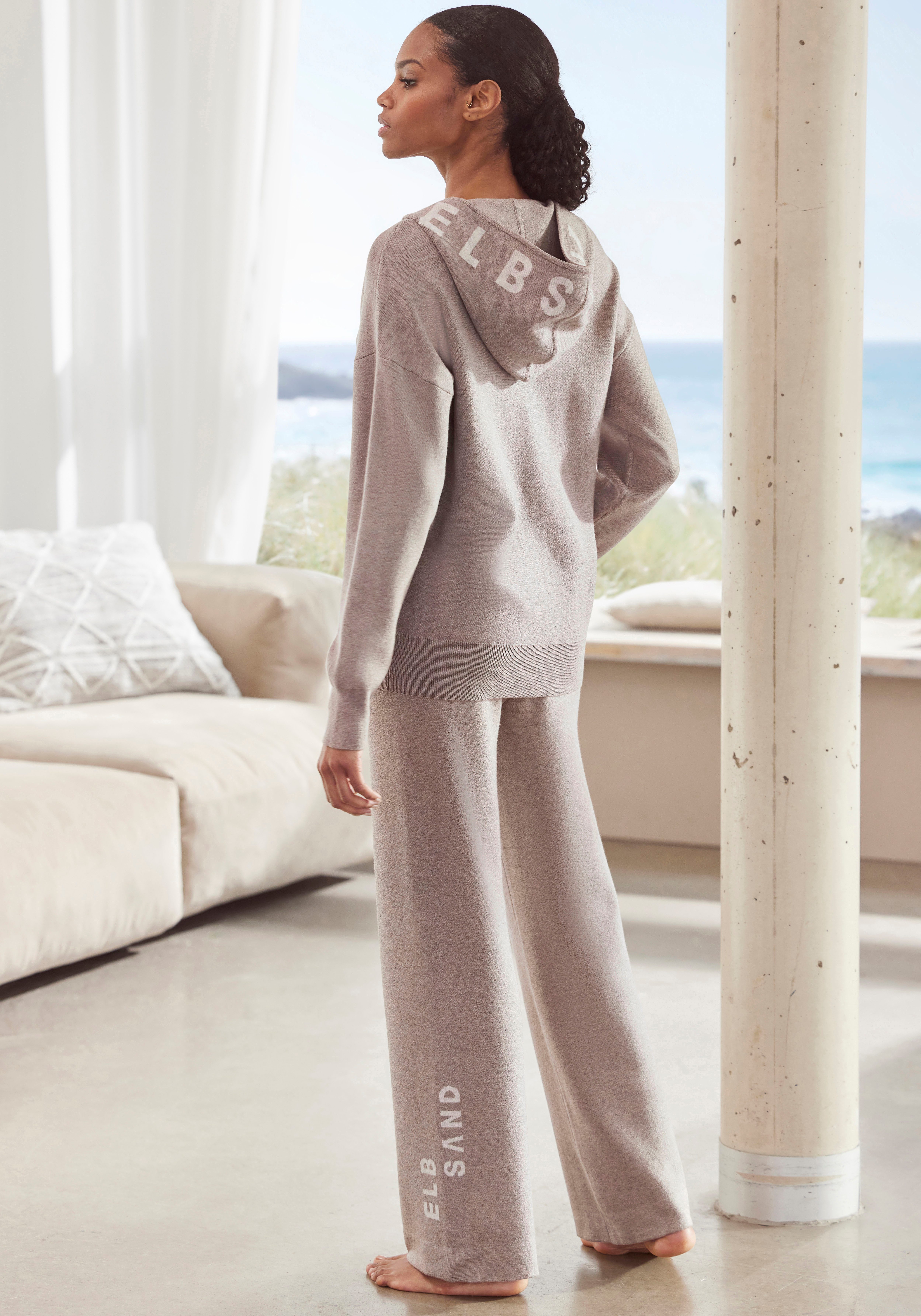Elbsand Tricotbroek Loungebroek relaxbroek van zacht hoogwaardig breiwerk loungewear