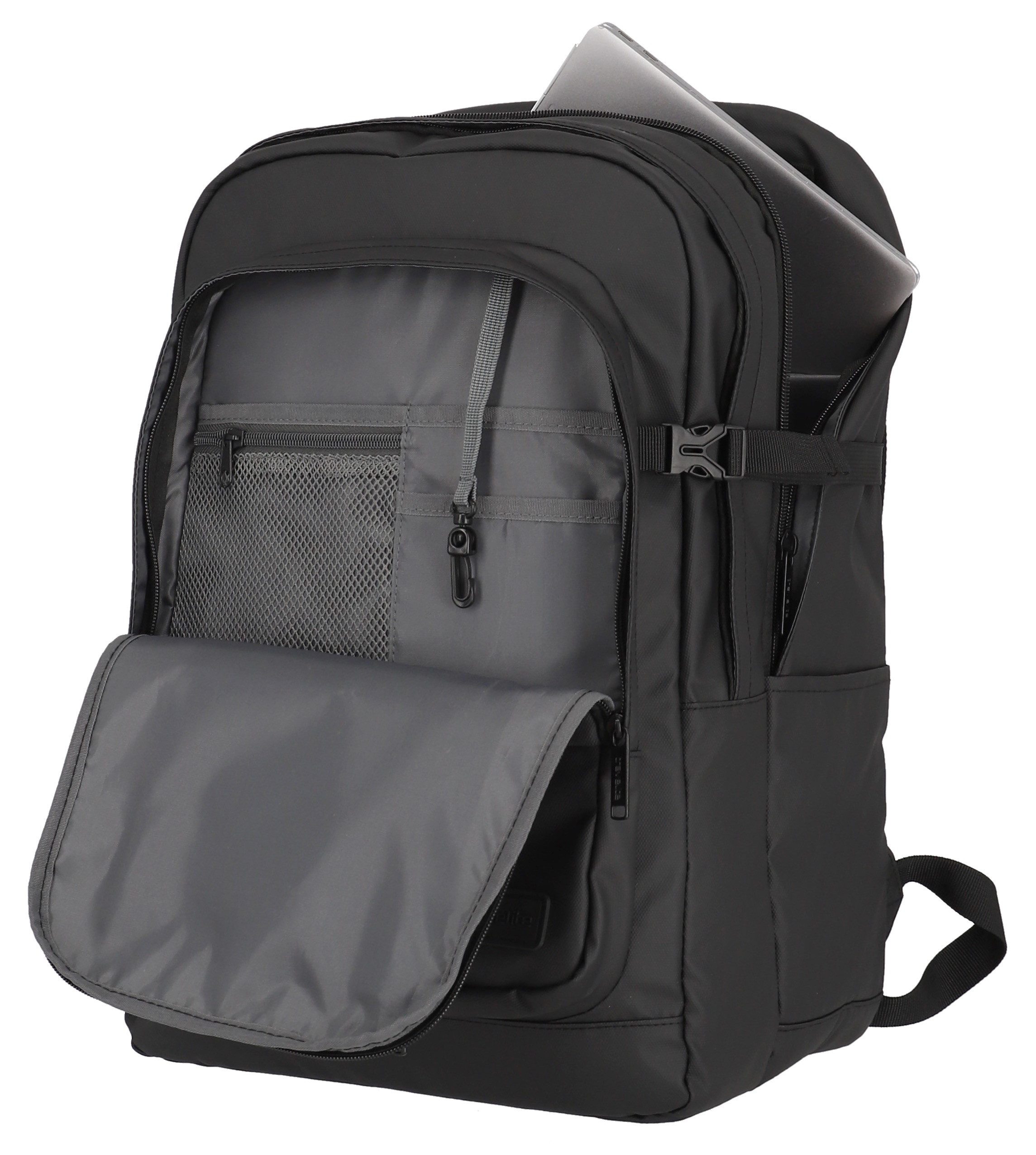 travelite Vrijetijdsrugzak BASICS rugzak zeildoek Schoolrugzak werkrugzak reiserugzak met 15,6 inch laptopvak