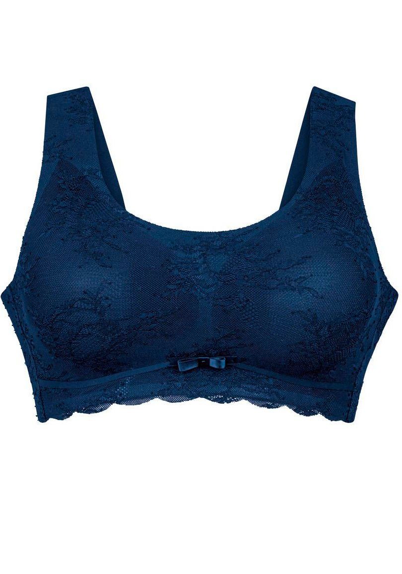 Anita Comfort Bralette Essentials Kant met voorgevormde cups Bloemige kant, uitneembare schuimcups, delicate zijden band (1-delig)