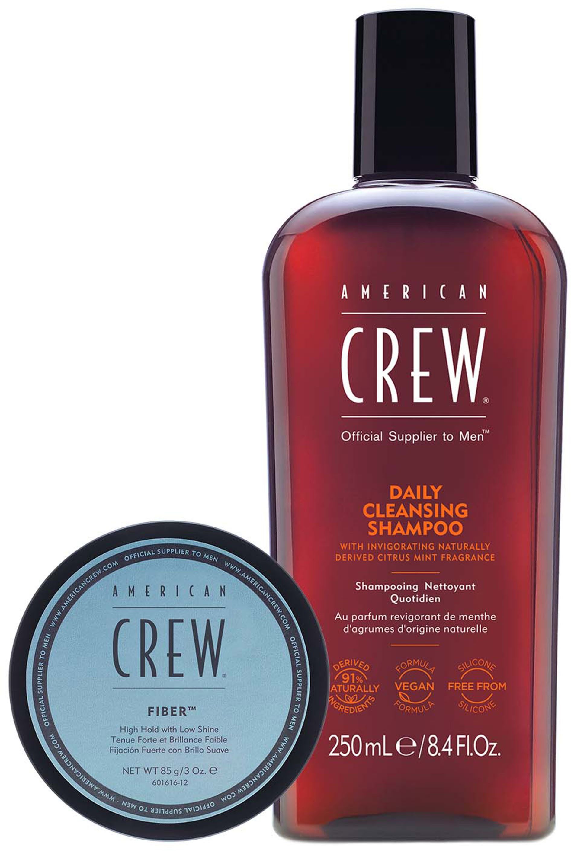 American Crew Haarverzorgingsset Regimes Fiber duo set Limited Edition - Classic Fiber + shampoo (set, 2-delig)