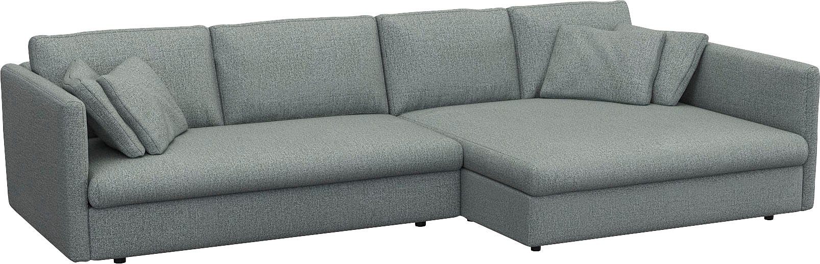 FLEXLUX Hoekbank Lovane Zacht en zeer comfortabel, grote zitdiepte op koudschuim, inclusief sierkussen