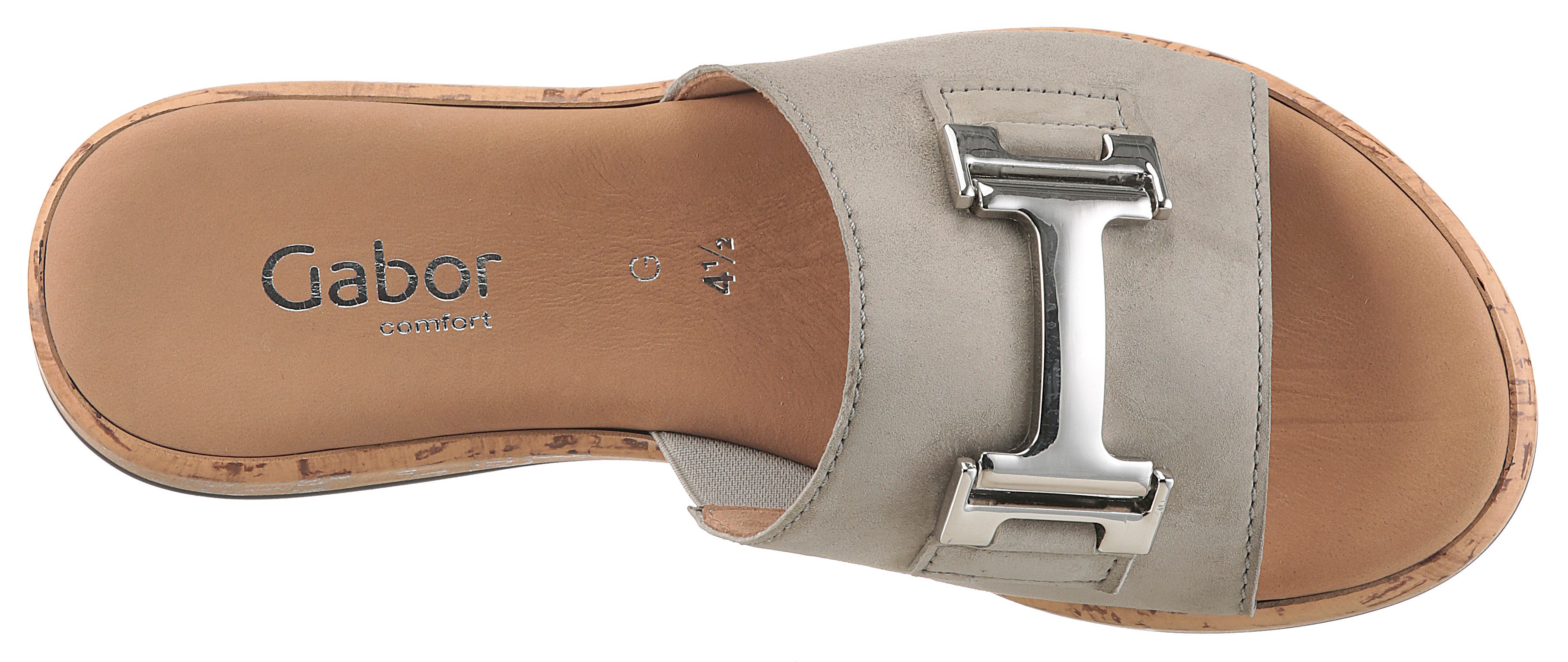 Gabor Slippers Rhodos , zomerschoen, instapschoen, comfortabele schoen in breedte g (=breed)