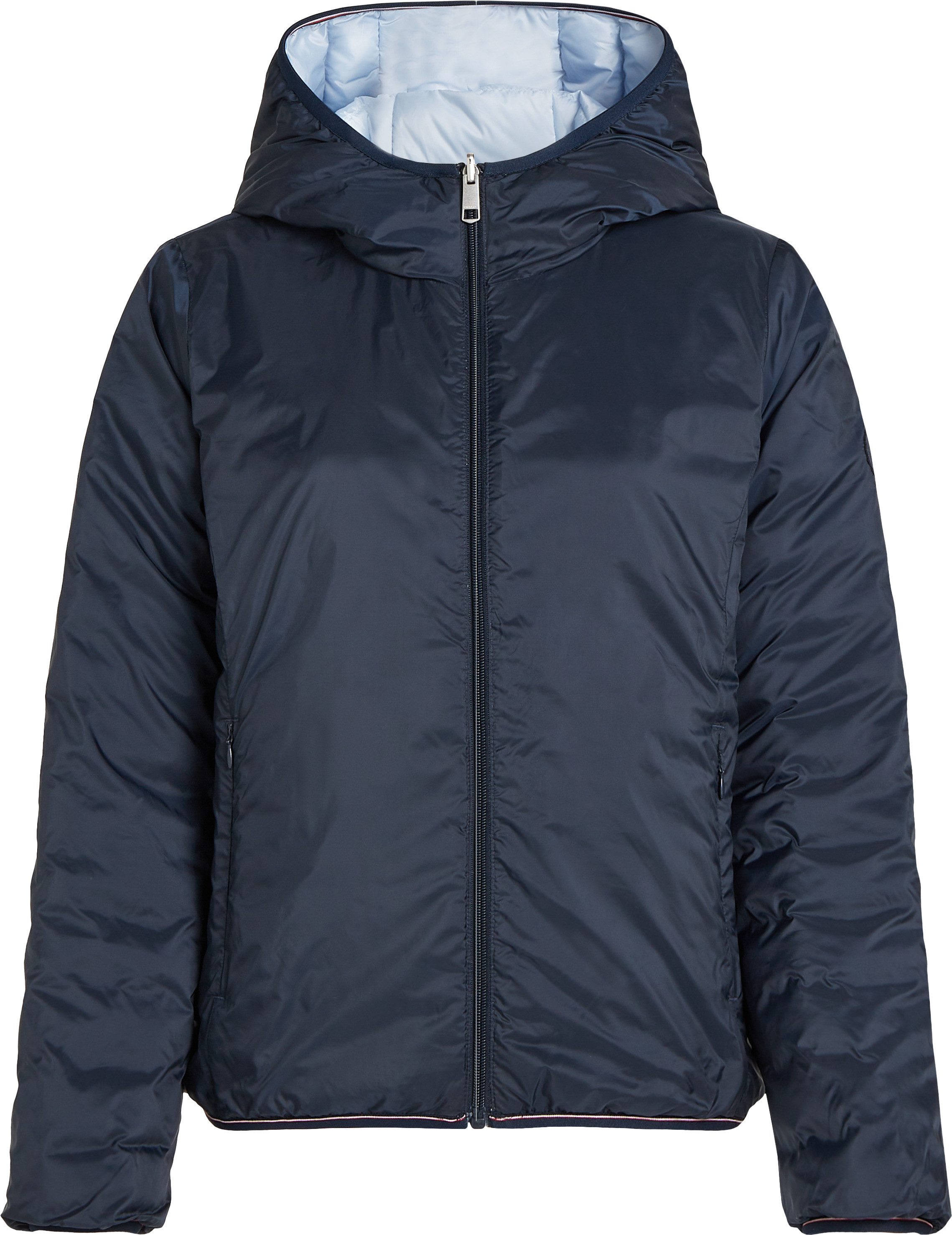 Tommy Hilfiger Gewatteerde jas REVERSIBLE LW PADDED JACKET met omkeerbare draagmogelijkheid lichte vulling logo-patch