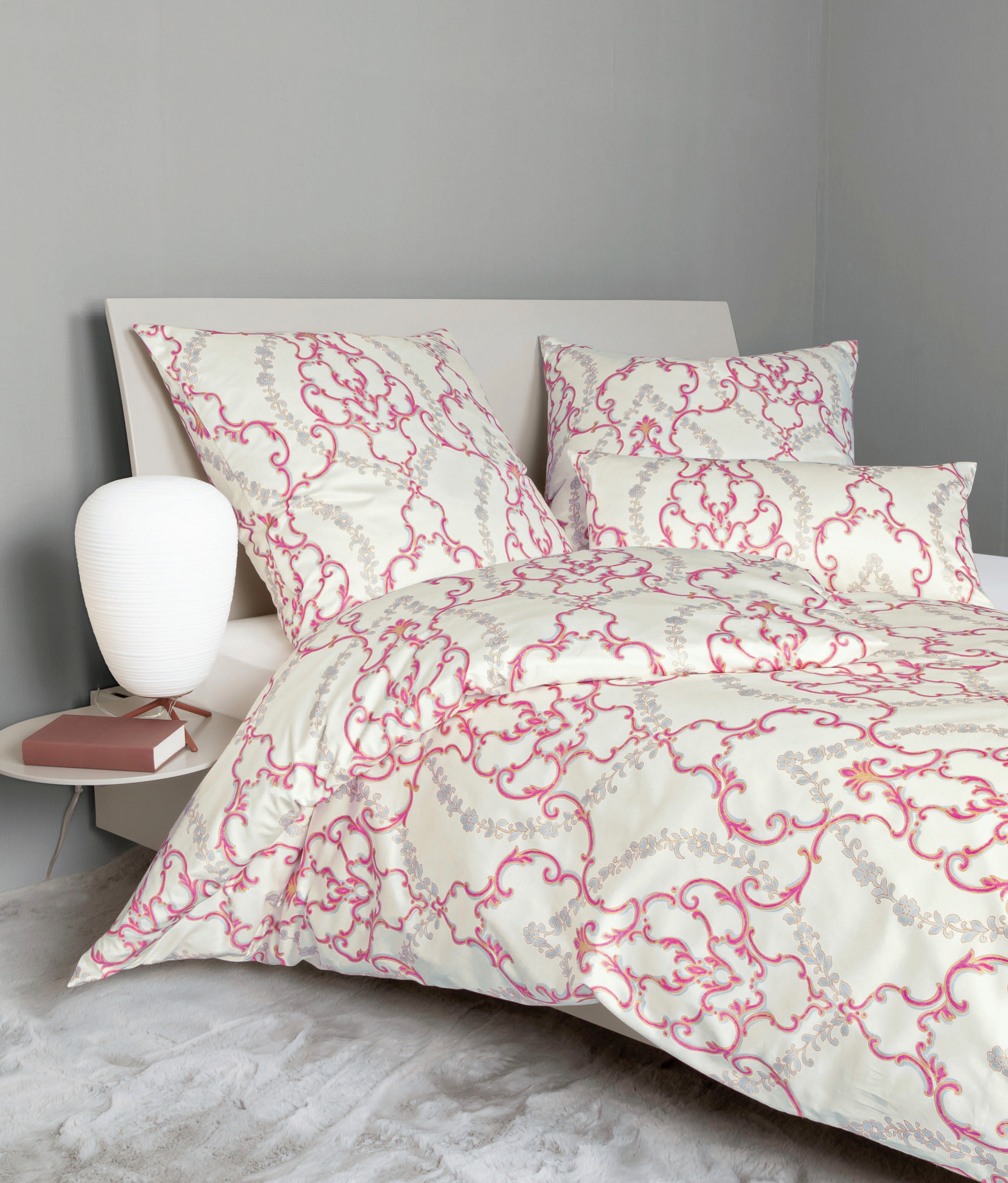 Janine Overtrekset CARMEN S 55058 met een ritssluiting (2-delig) dekbedovertrekken roze