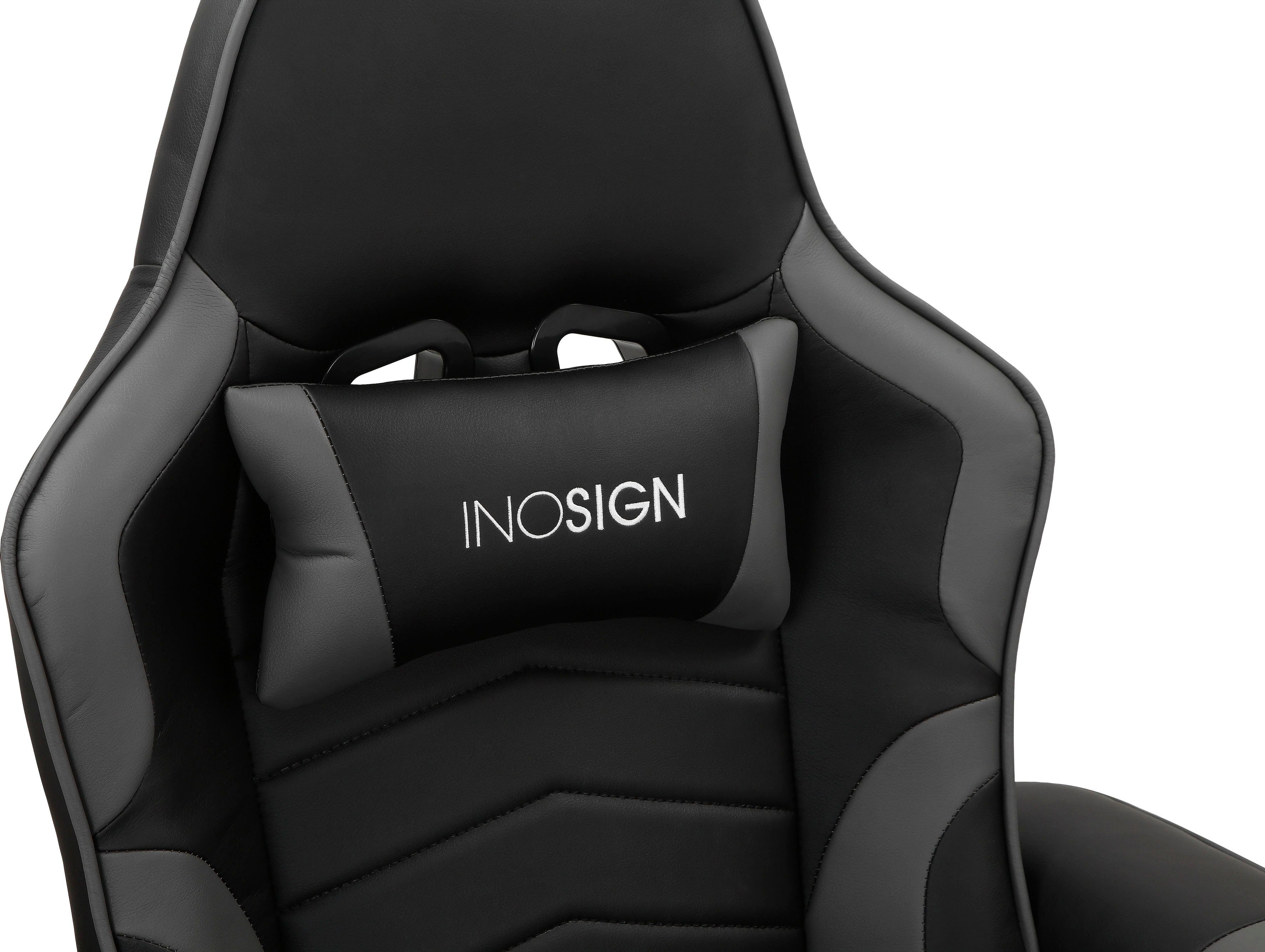 INOSIGN Relaxfauteuil Liljana Draaifunctie,1 kussen als hoofdsteun, metalen frame, zithoogte 47 cm