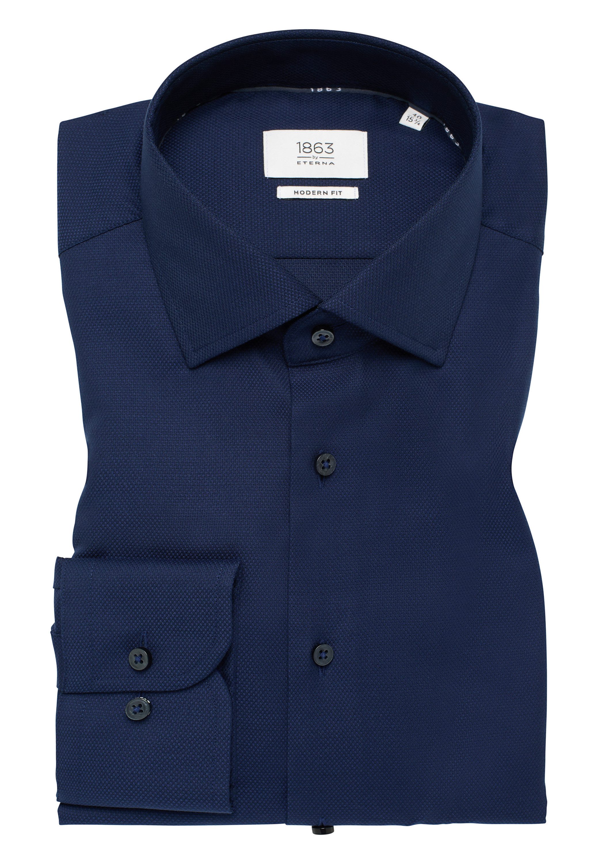 Eterna Overhemd met lange mouwen MODERN FIT NON IRON (strijkvrij)