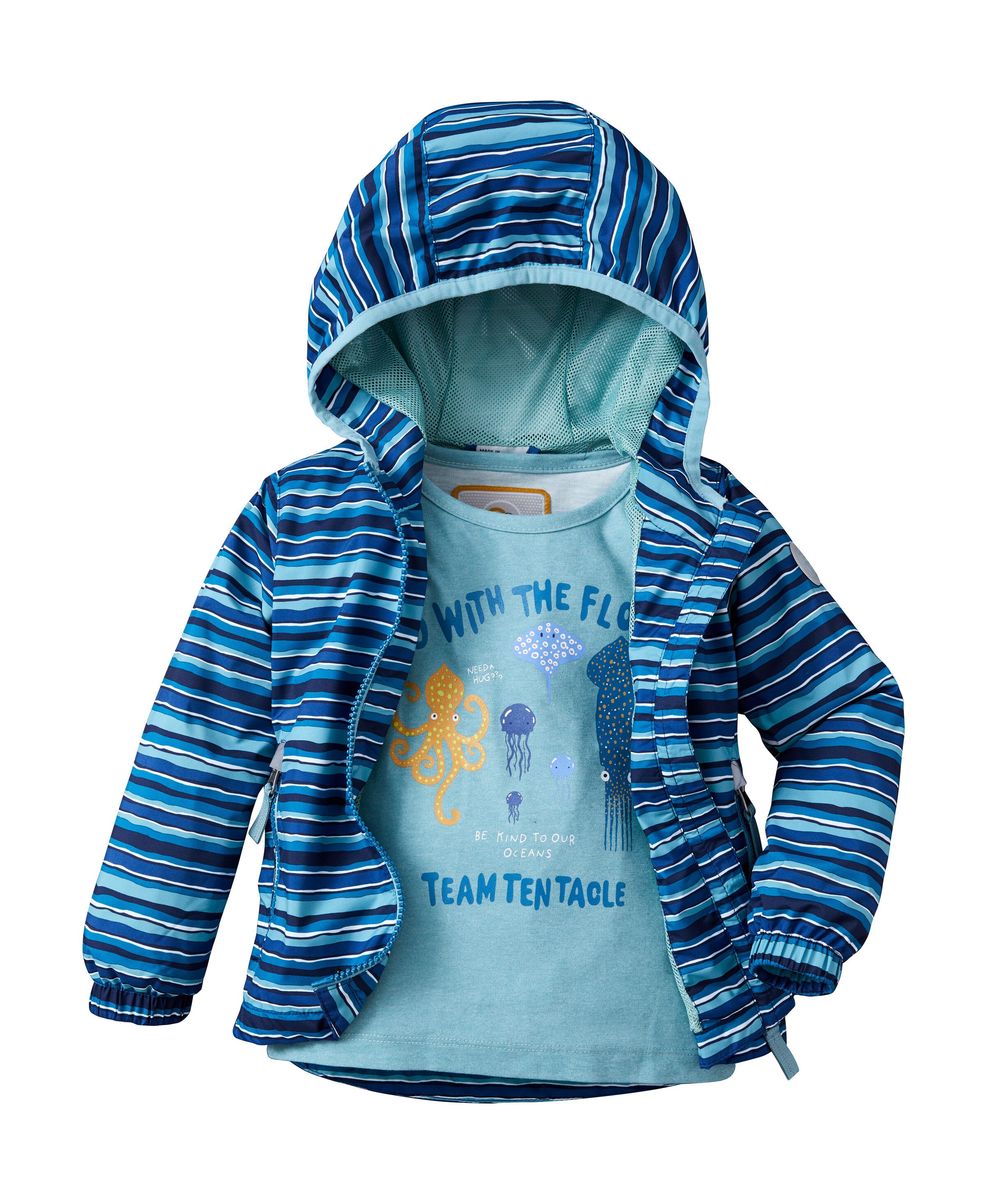 first instinct by killtec Outdoorjack FIOS 56 MNS JCKT Functionele jack met capuchon, verlengbare mouwen, waterafstotend