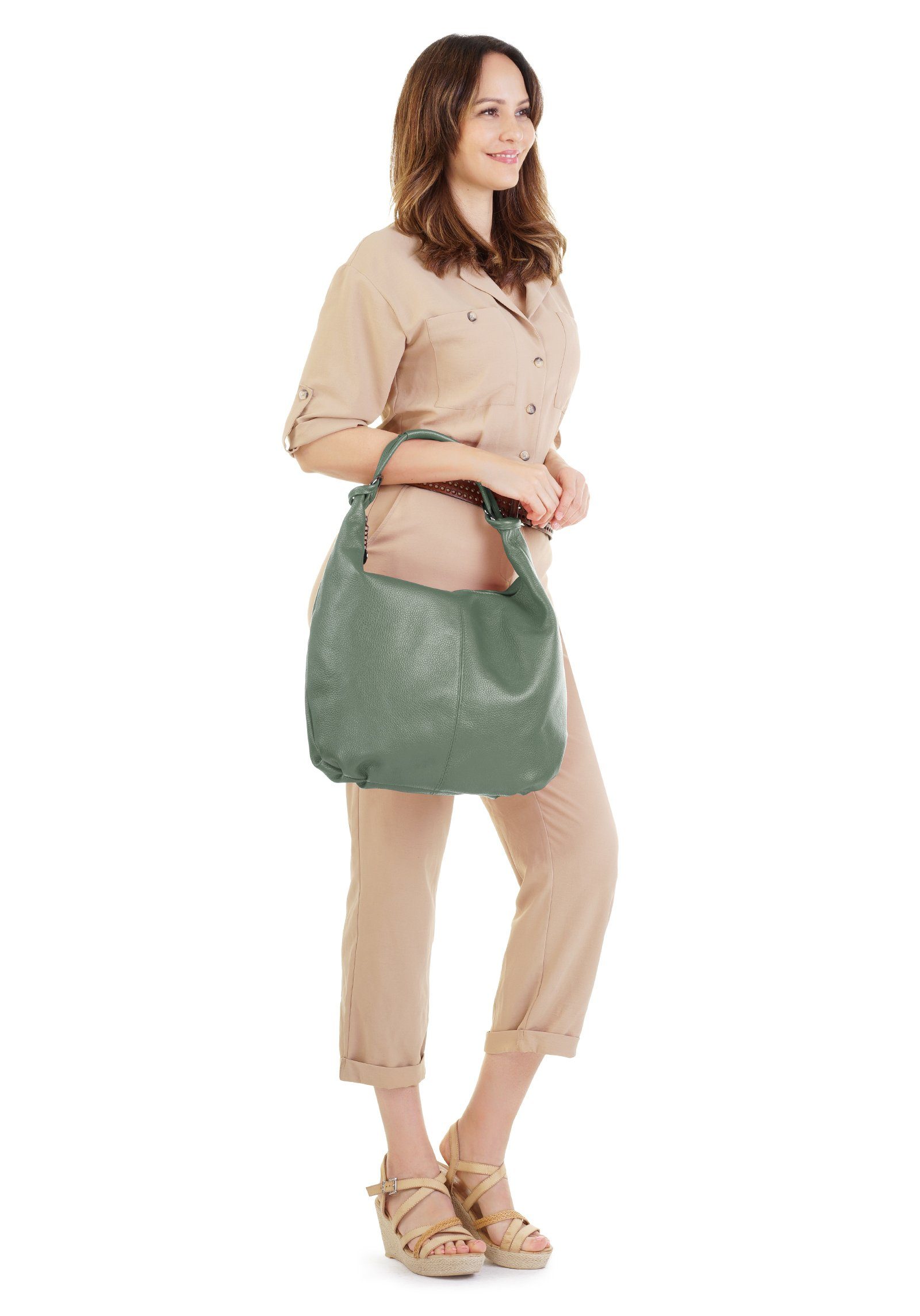 Cluty Shopper echt leer, made in italy