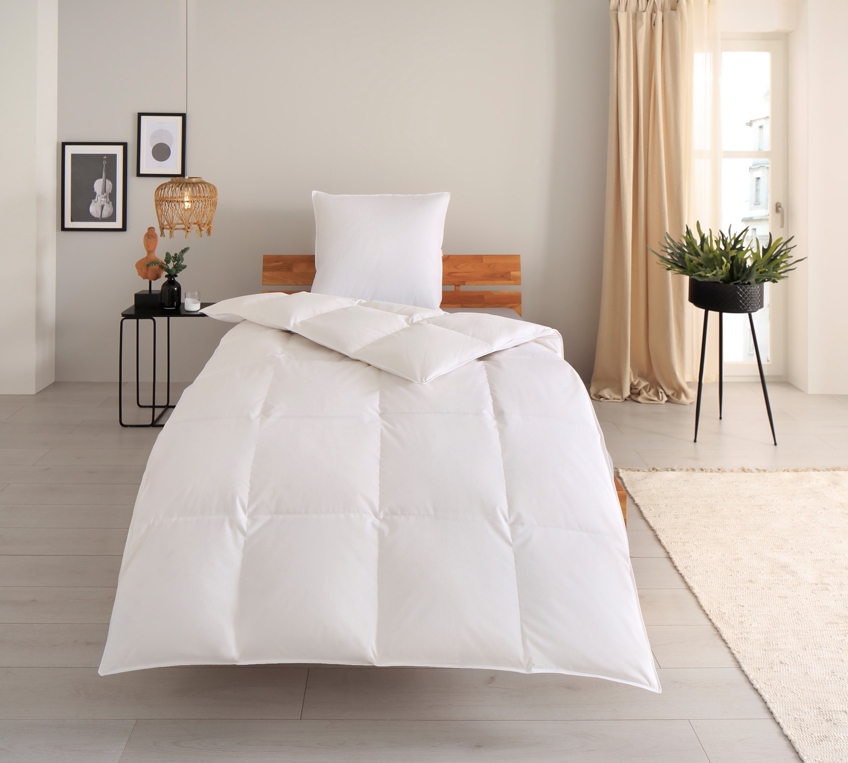 OTTO products Donzen dekbed + veren kussen Jannika plasticvrije verpakking! (voordeelset)