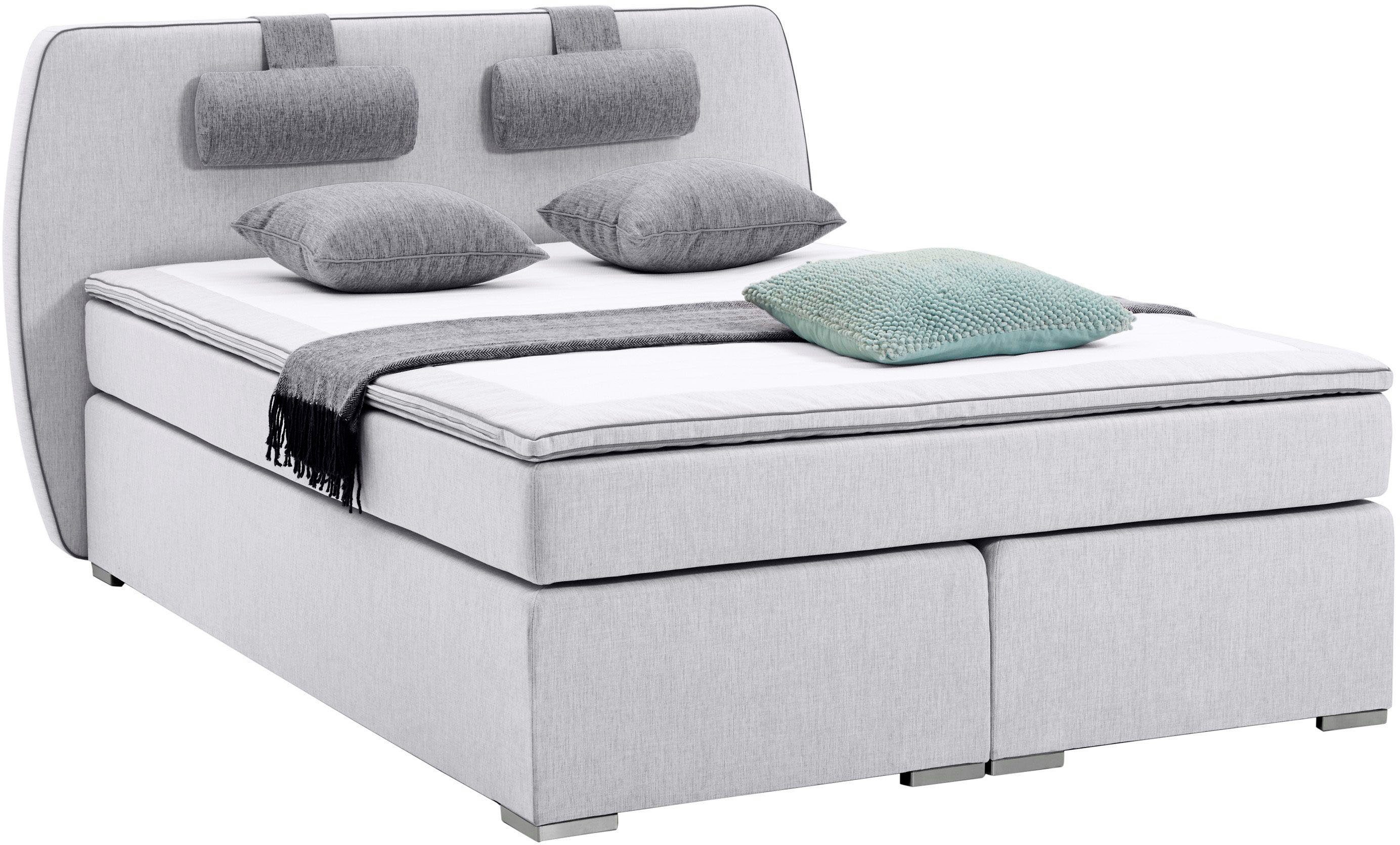 ATLANTIC home collection Boxspring Rex met topmatras en verstelbaar nekkussen