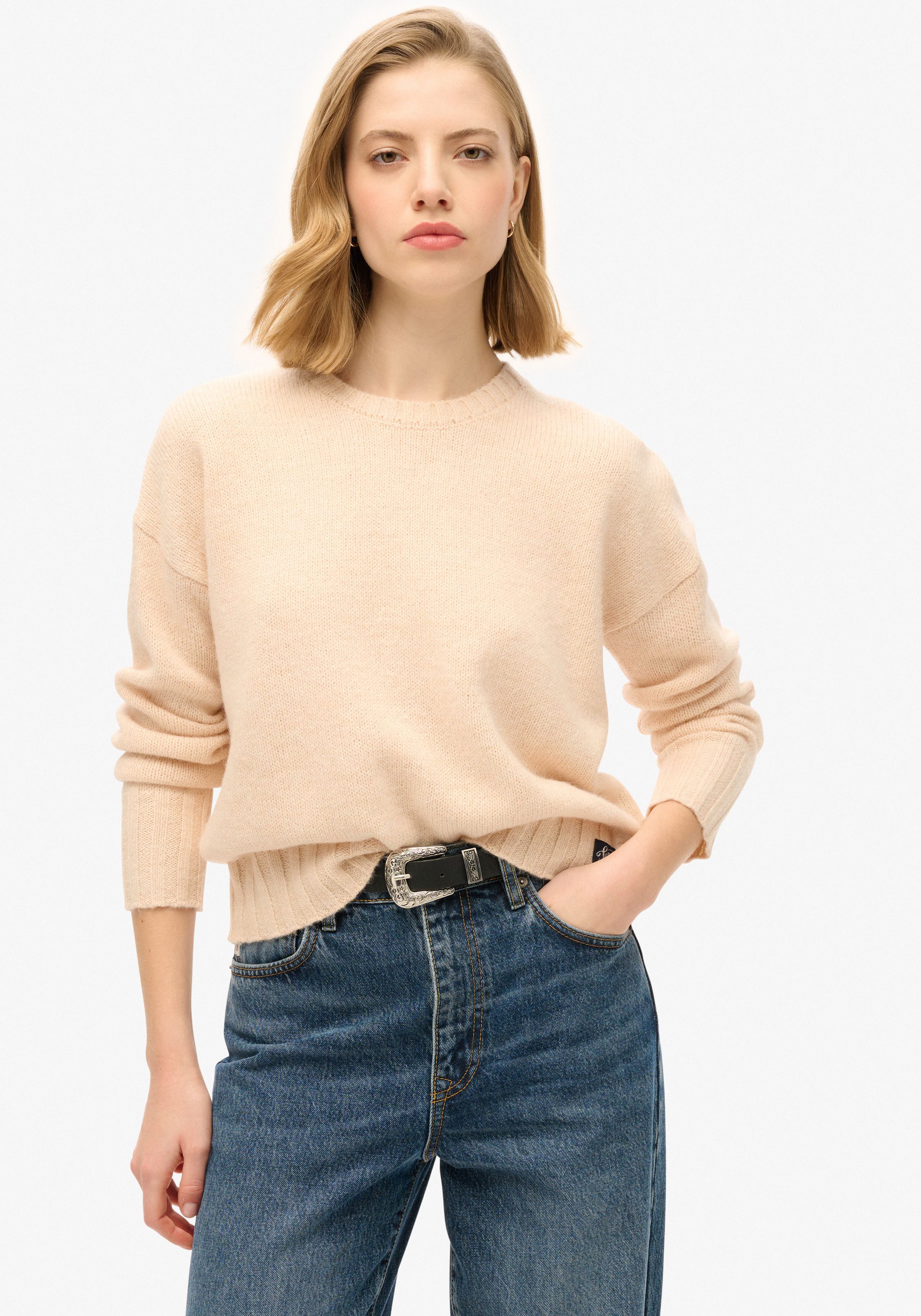 Superdry Gebreide trui ESSENTIAL CREW NECK JUMPER